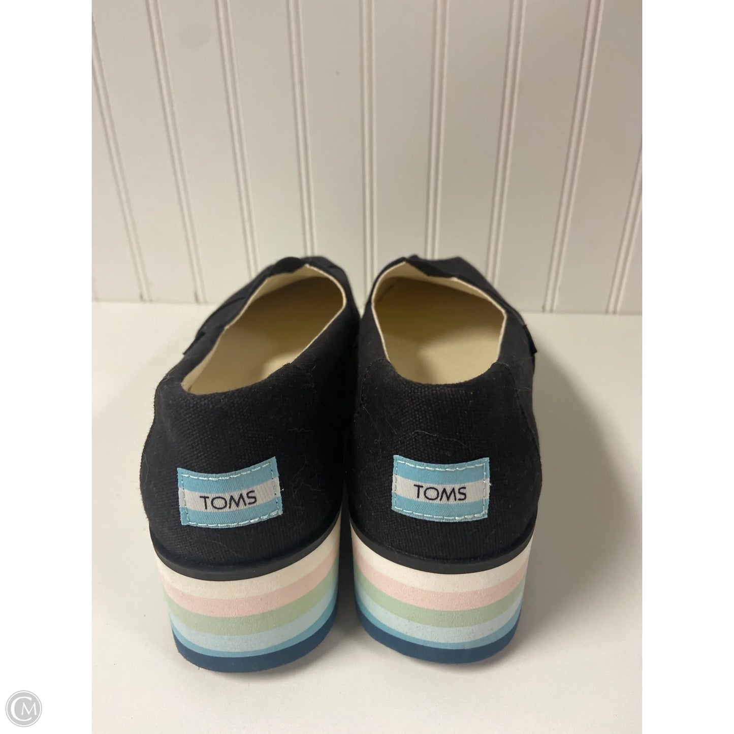 Shoes Heels Platform By Toms In Black, Size: 9.5