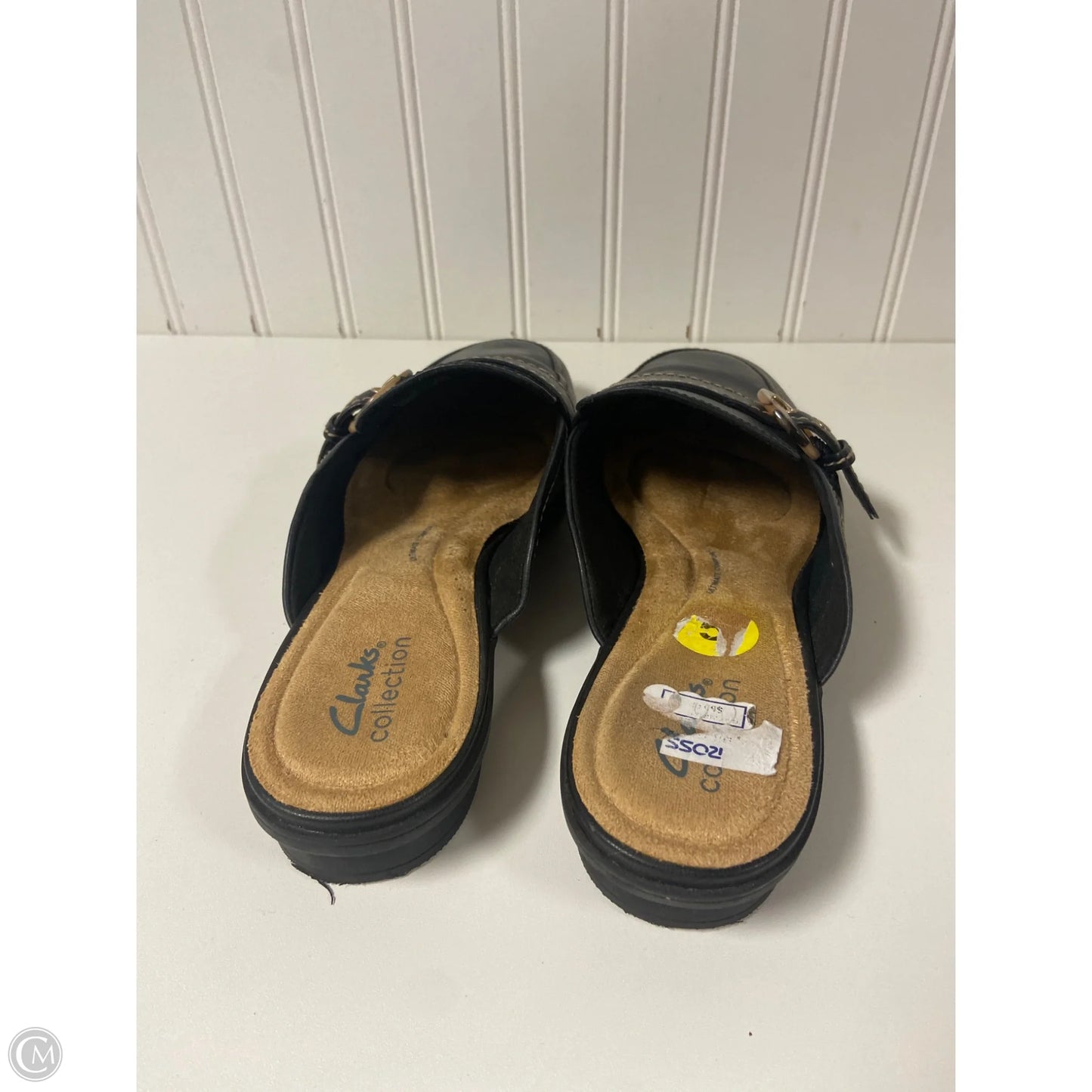 Shoes Flats By Clarks In Black, Size: 10
