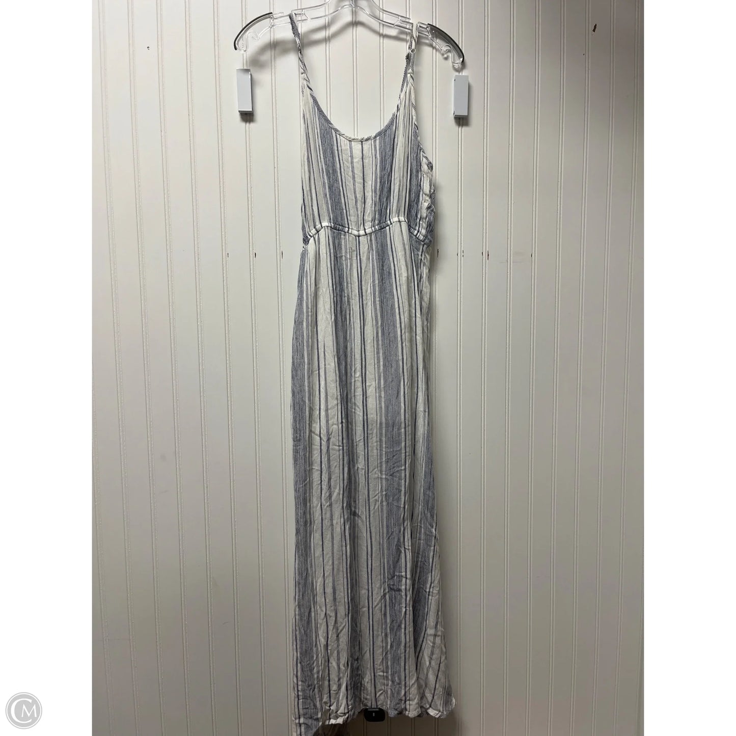 Dress Casual Maxi By En Creme In Blue & White, Size: M