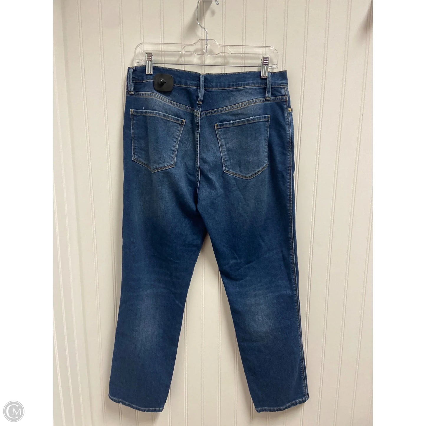 Jeans Skinny By Frame In Blue Denim, Size: 8
