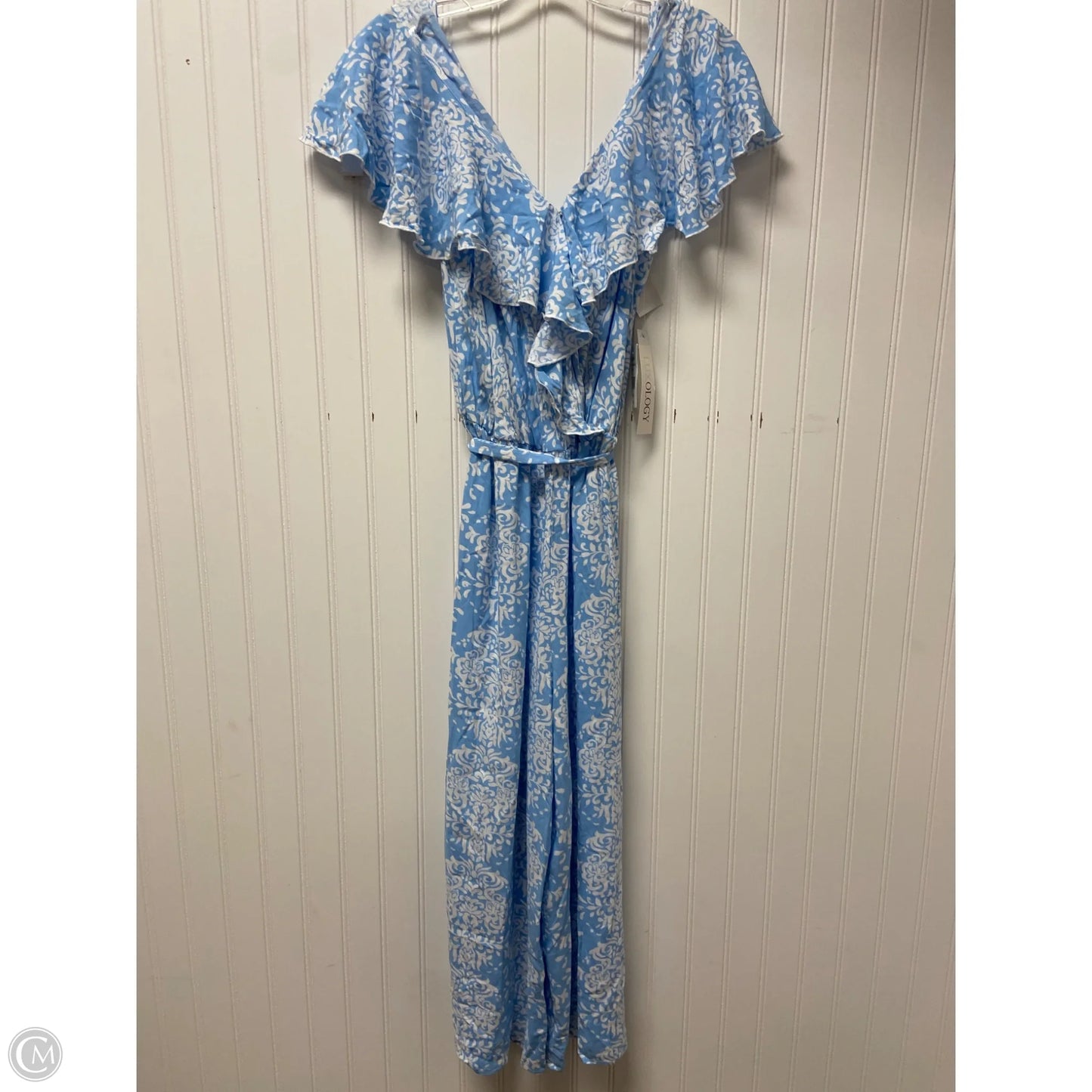 Jumpsuit By Luxology In Blue & White, Size: S