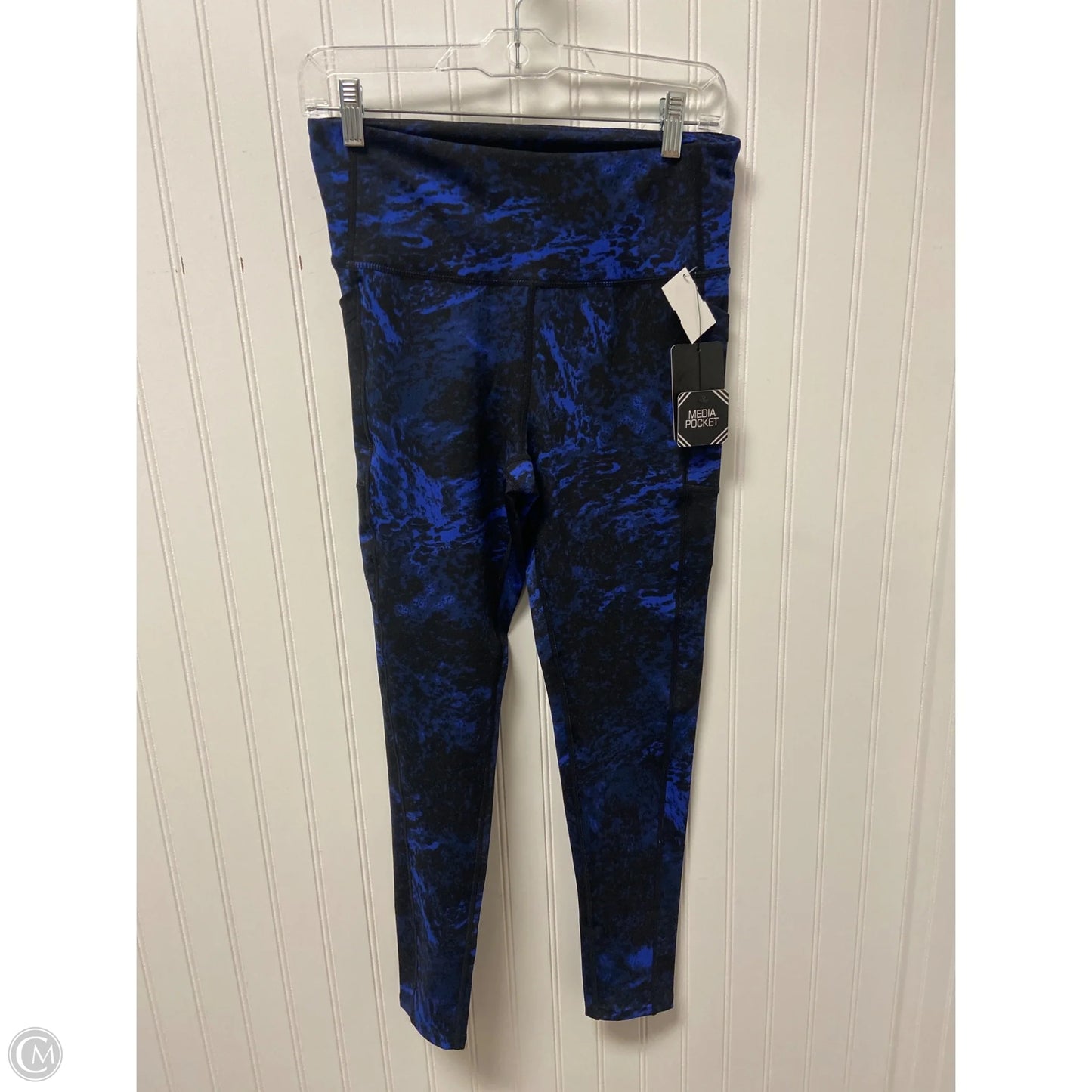 Athletic Leggings By Clothes Mentor In Black & Blue, Size: L