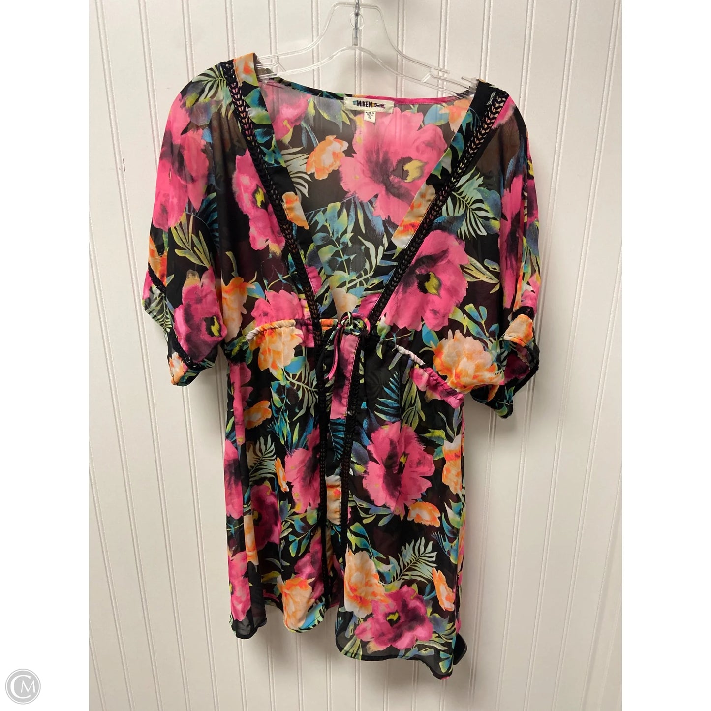 Swimwear Cover-up By Clothes Mentor In Multi-colored, Size: Xs