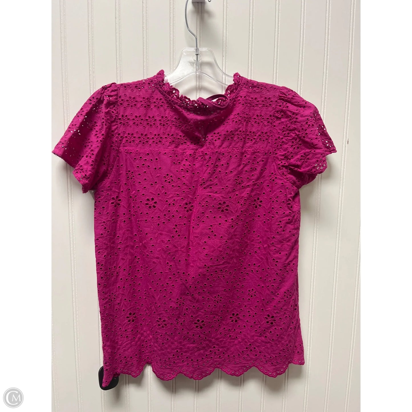 Top Short Sleeve By Loft In Purple, Size: Xs