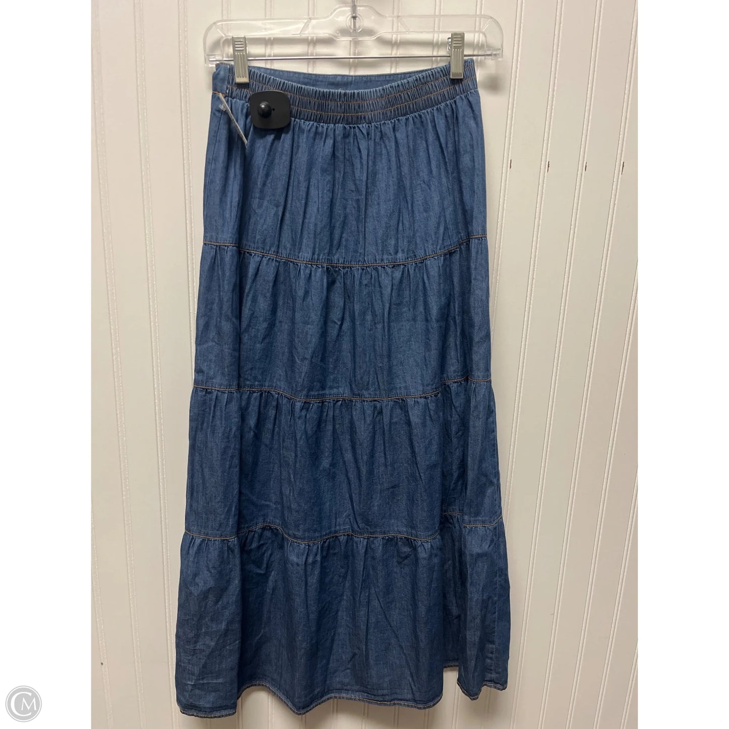 Skirt Maxi By Bcx In Blue Denim, Size: Xs