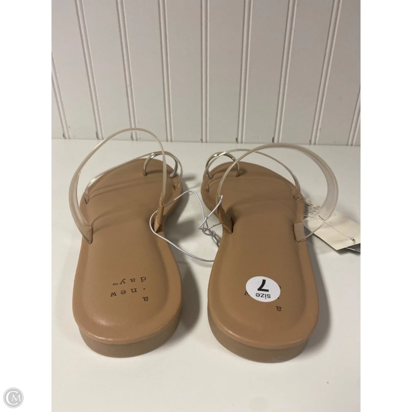 Sandals Flats By A New Day In Clear, Size: 7