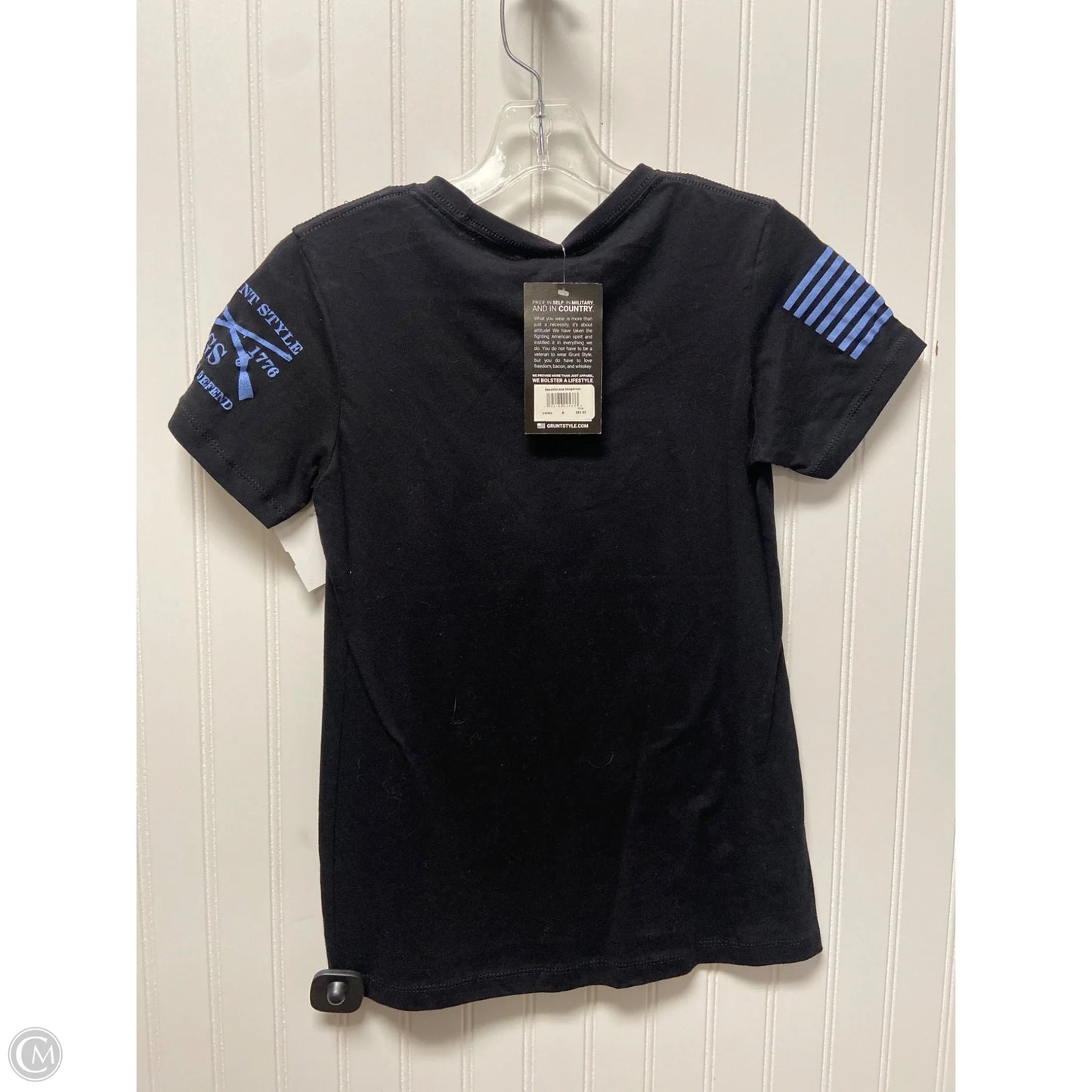 Top Short Sleeve By Clothes Mentor In Black, Size: S