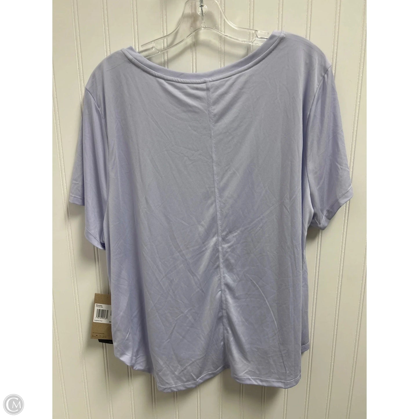 Athletic Top Short Sleeve By Nike In Purple, Size: 1x