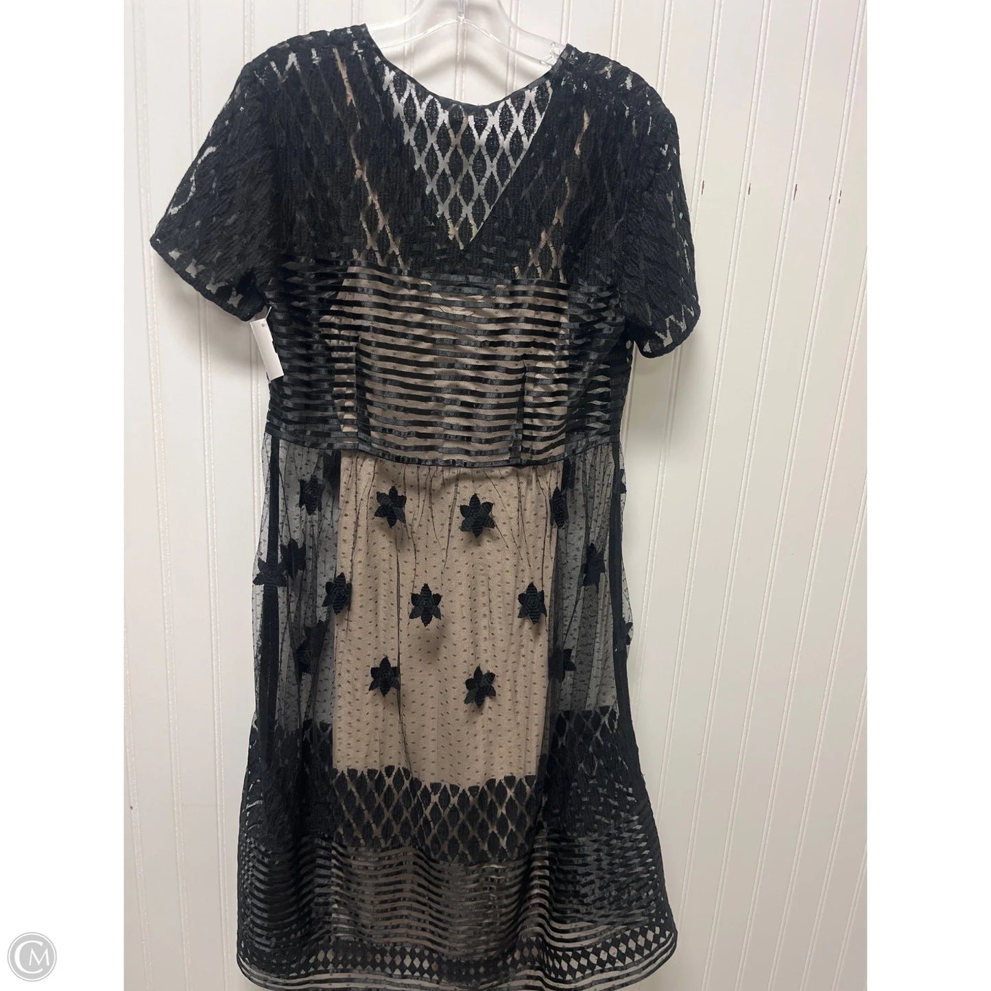 Dress Party Midi By Sundance In Black & Tan, Size: M