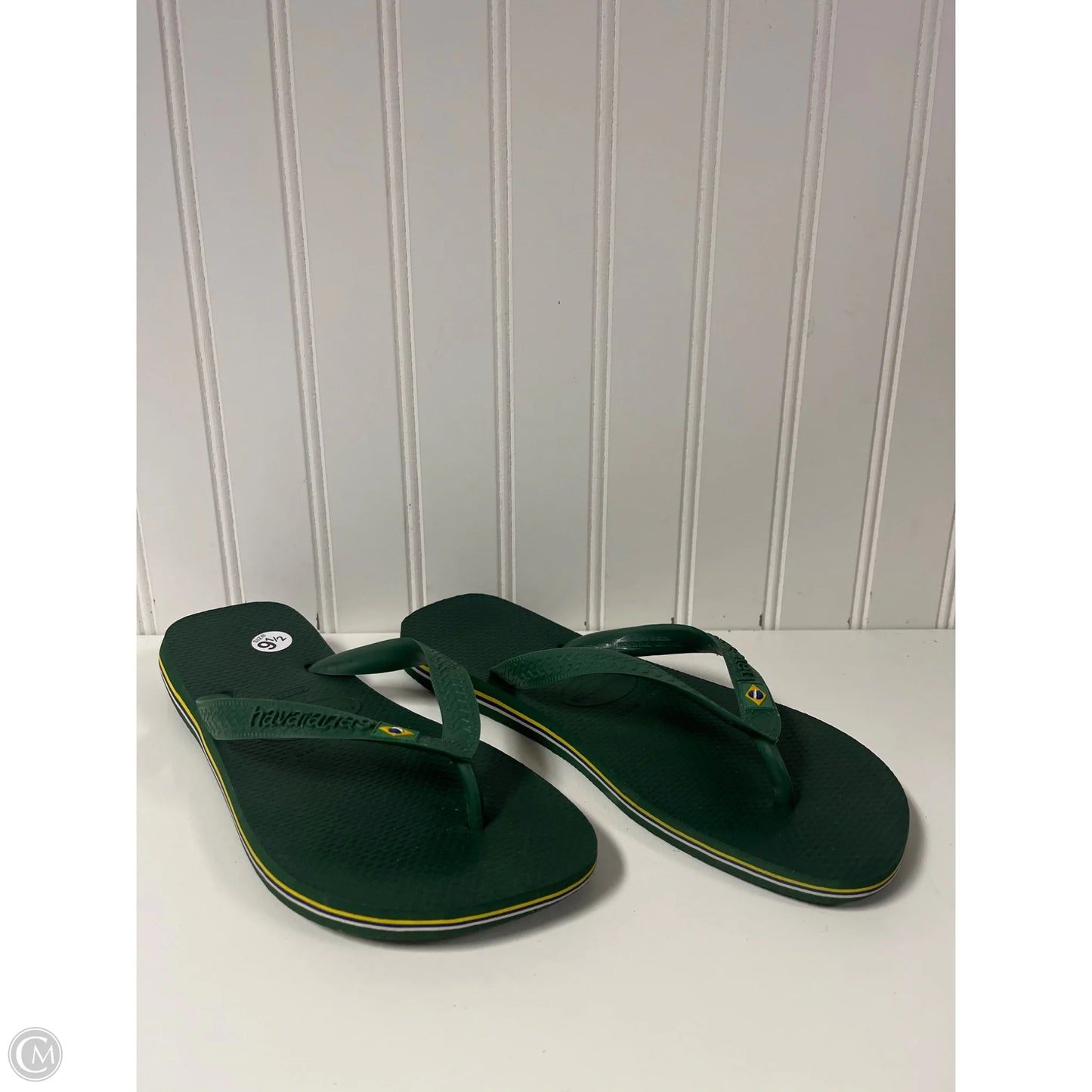 Sandals Flip Flops By Havaianas In Green, Size: 9.5