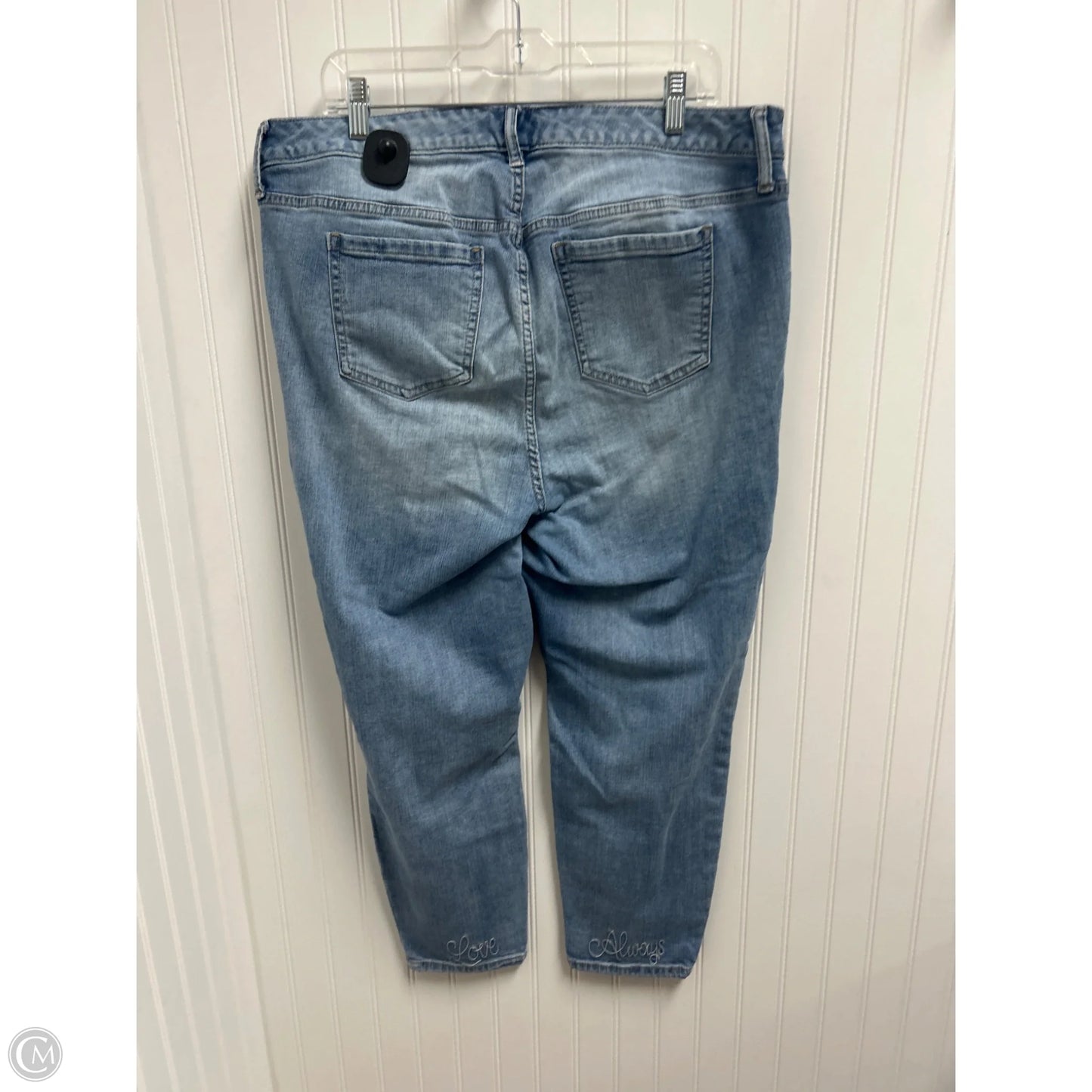 Jeans Straight By Torrid In Blue Denim, Size: 18