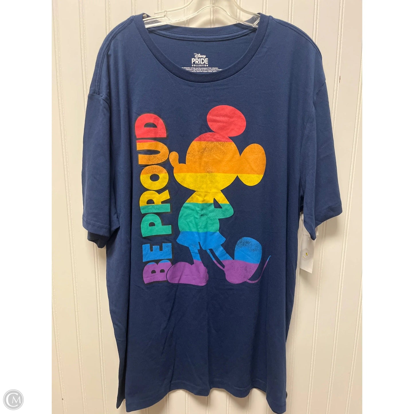 Top Short Sleeve By Disney Store In Navy, Size: 2x