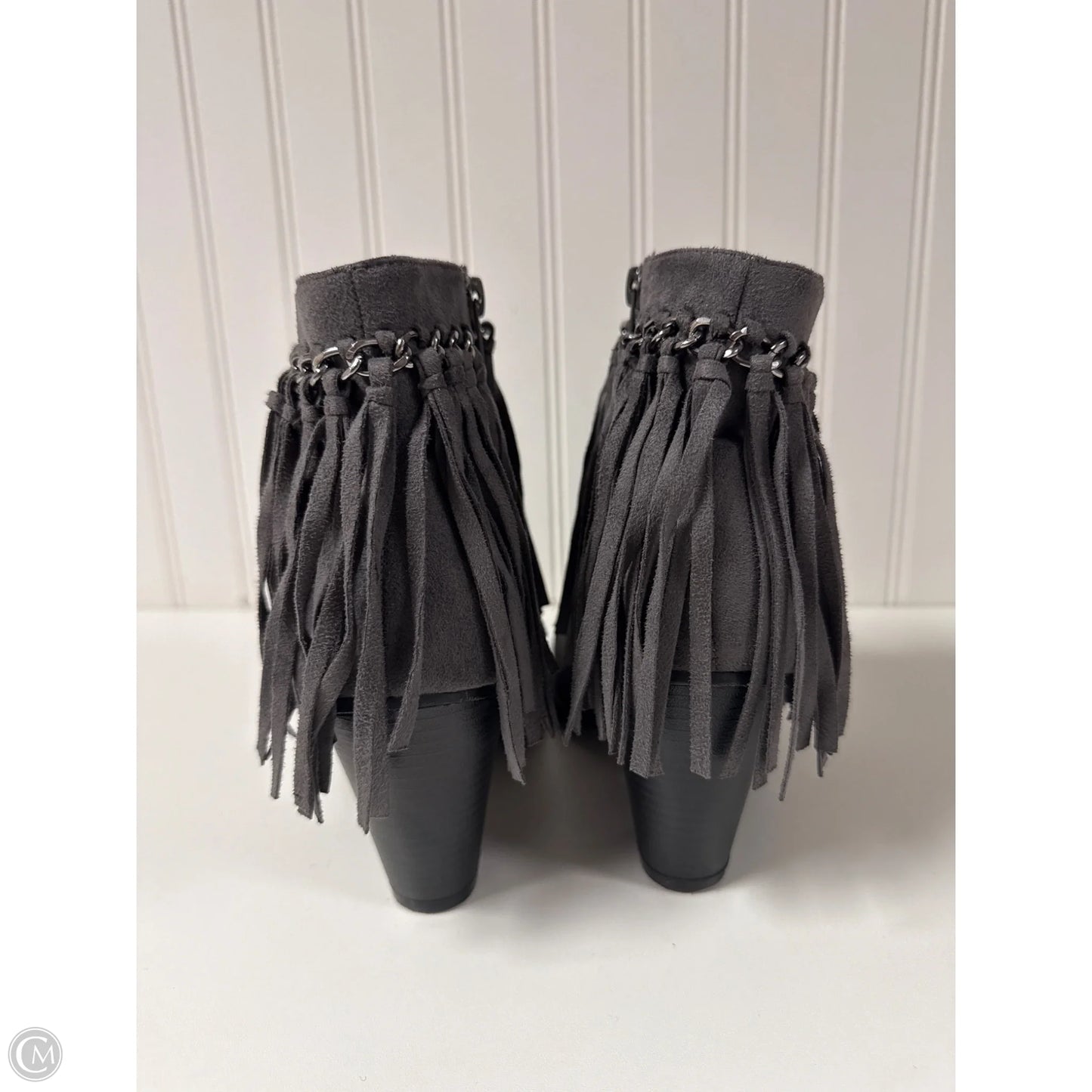 Boots Ankle Heels By Pierre Dumas In Grey, Size: 7.5