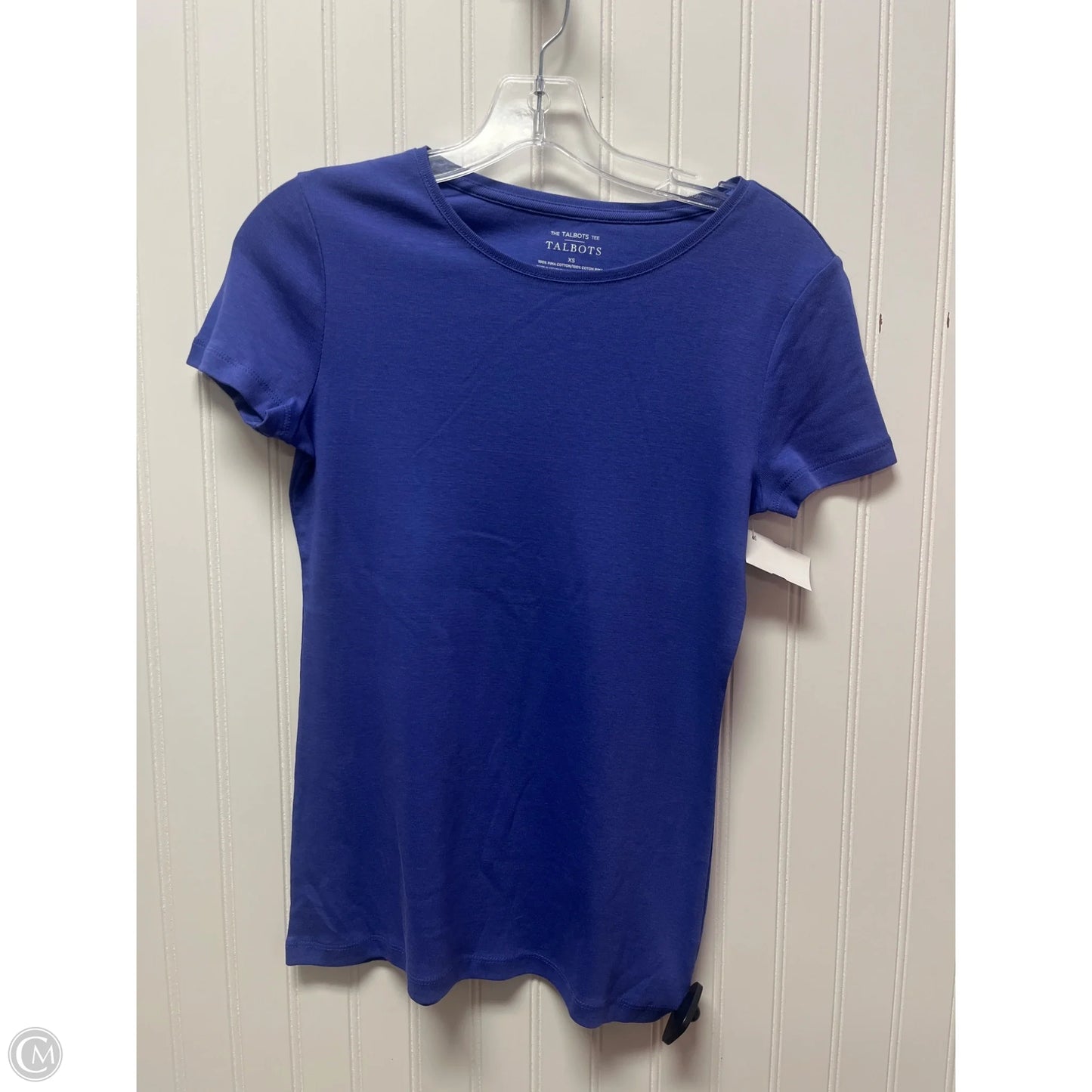 Top Short Sleeve Basic By Talbots In Purple, Size: Xs