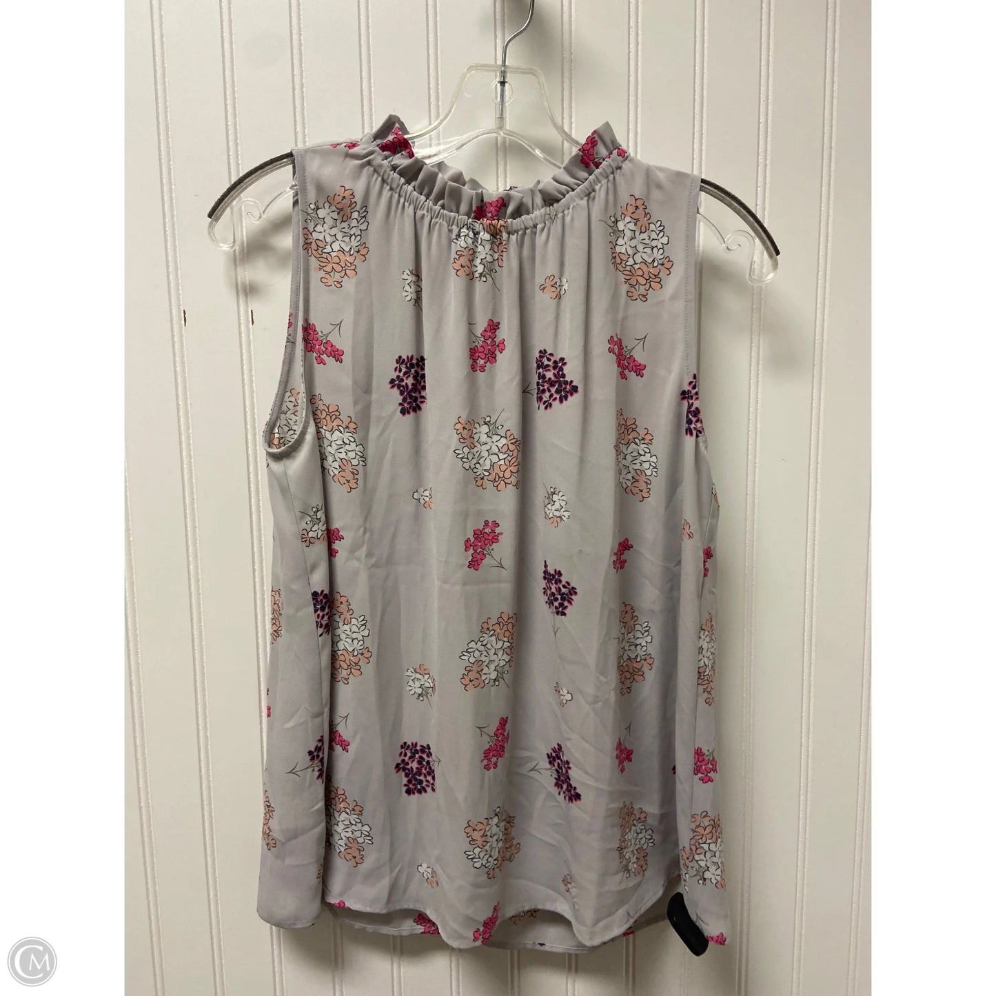 Top Sleeveless By Loft In Grey, Size: Sp