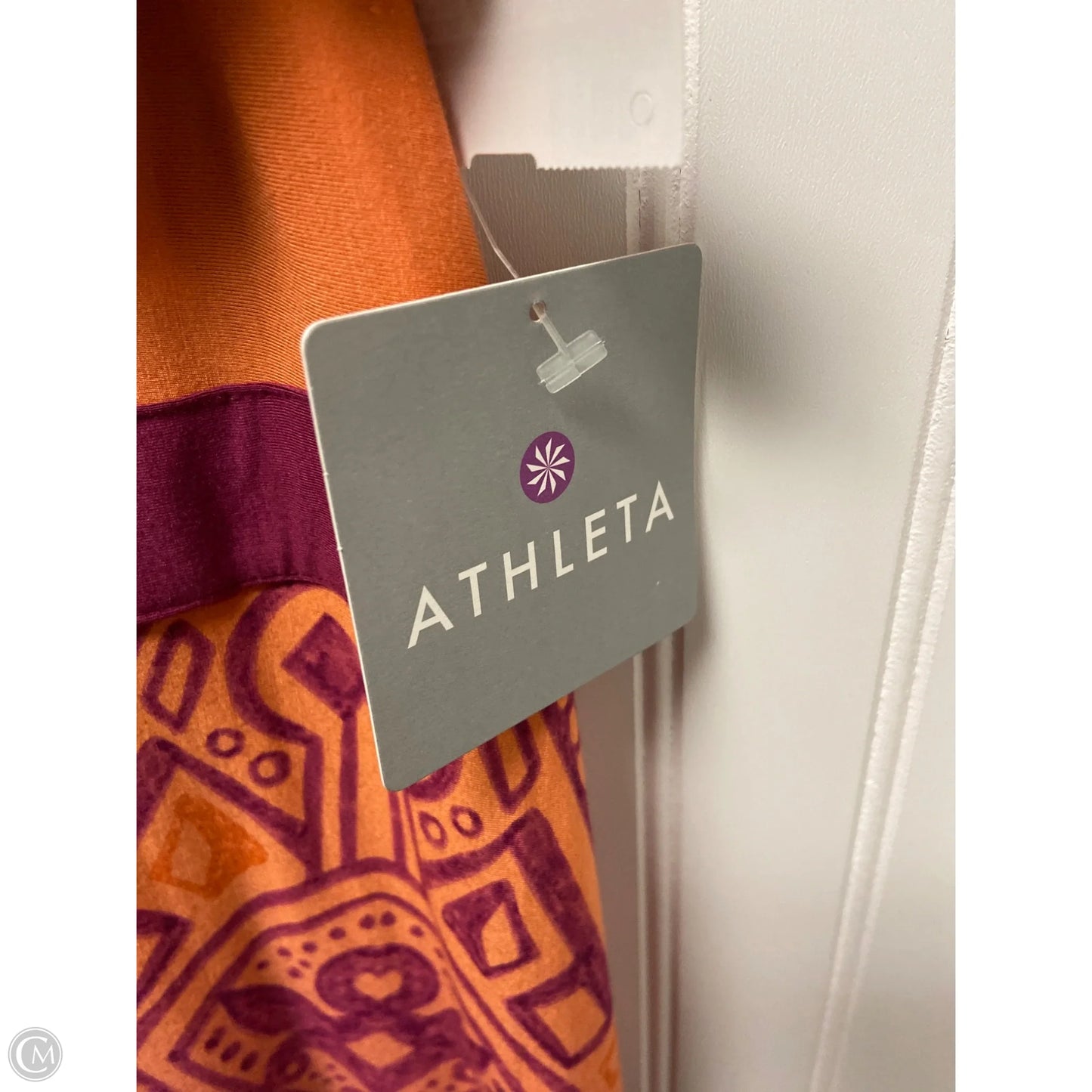 Dress Casual Short By Athleta In Orange & Purple, Size: M