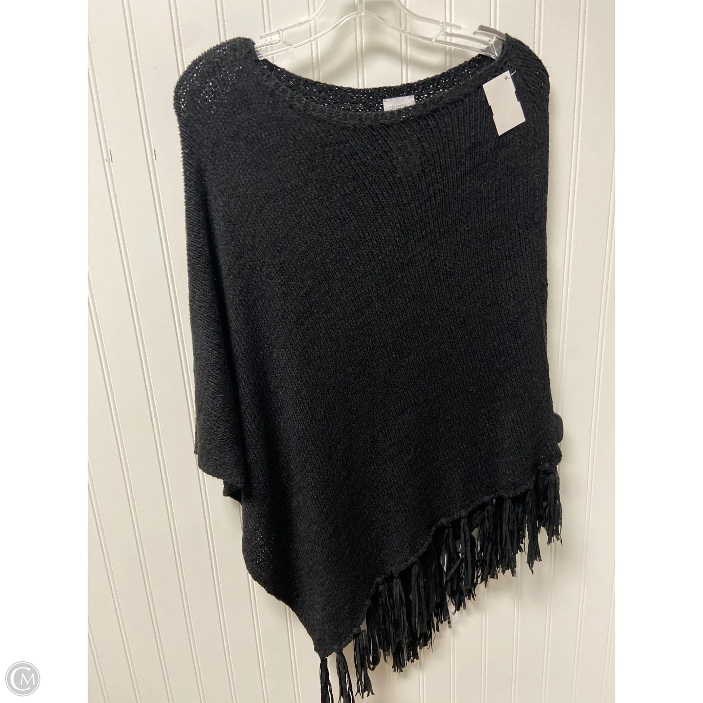 Poncho By Chicos In Black, Size: M