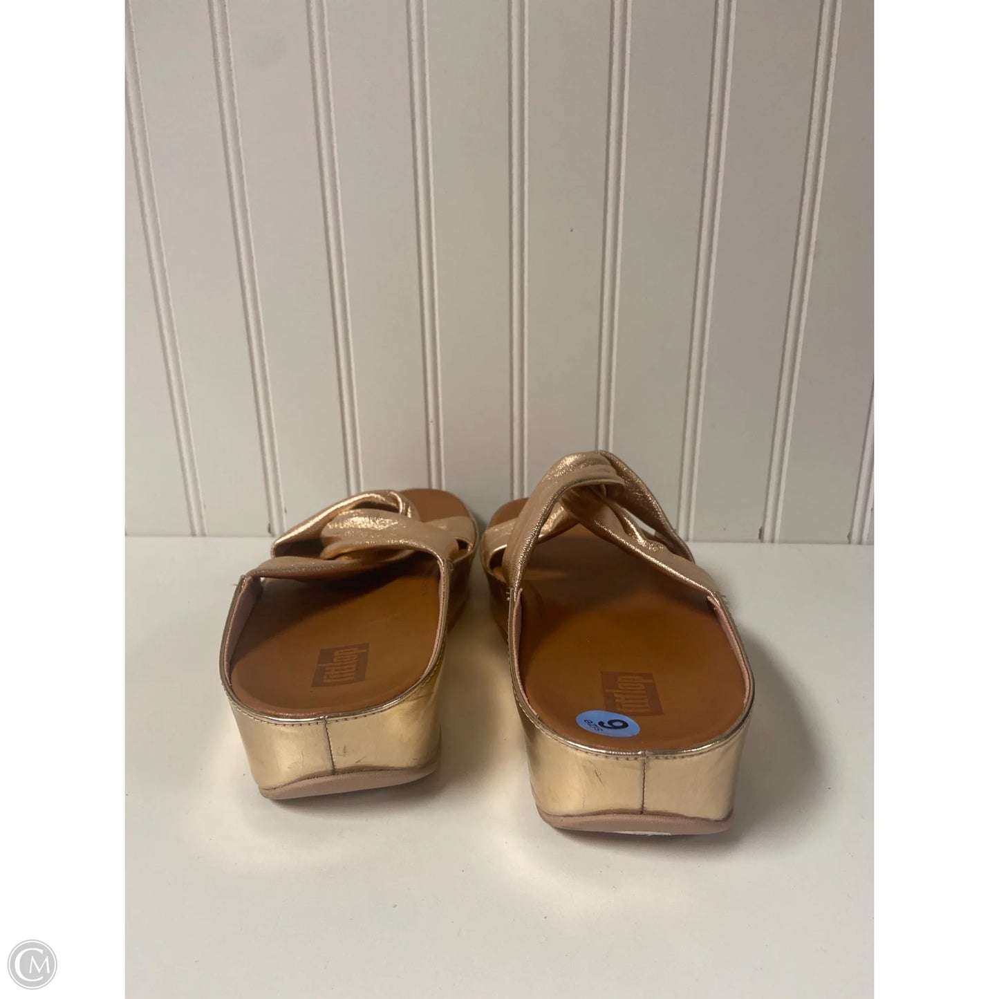 Sandals Heels Platform By Fitflop In Rose Gold, Size: 6