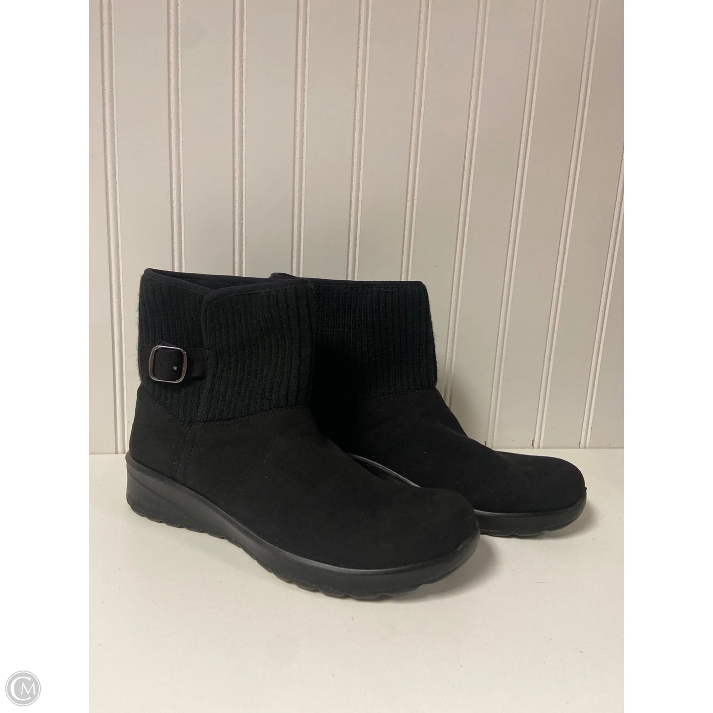 Boots Ankle Flats By Bzees In Black, Size: 9