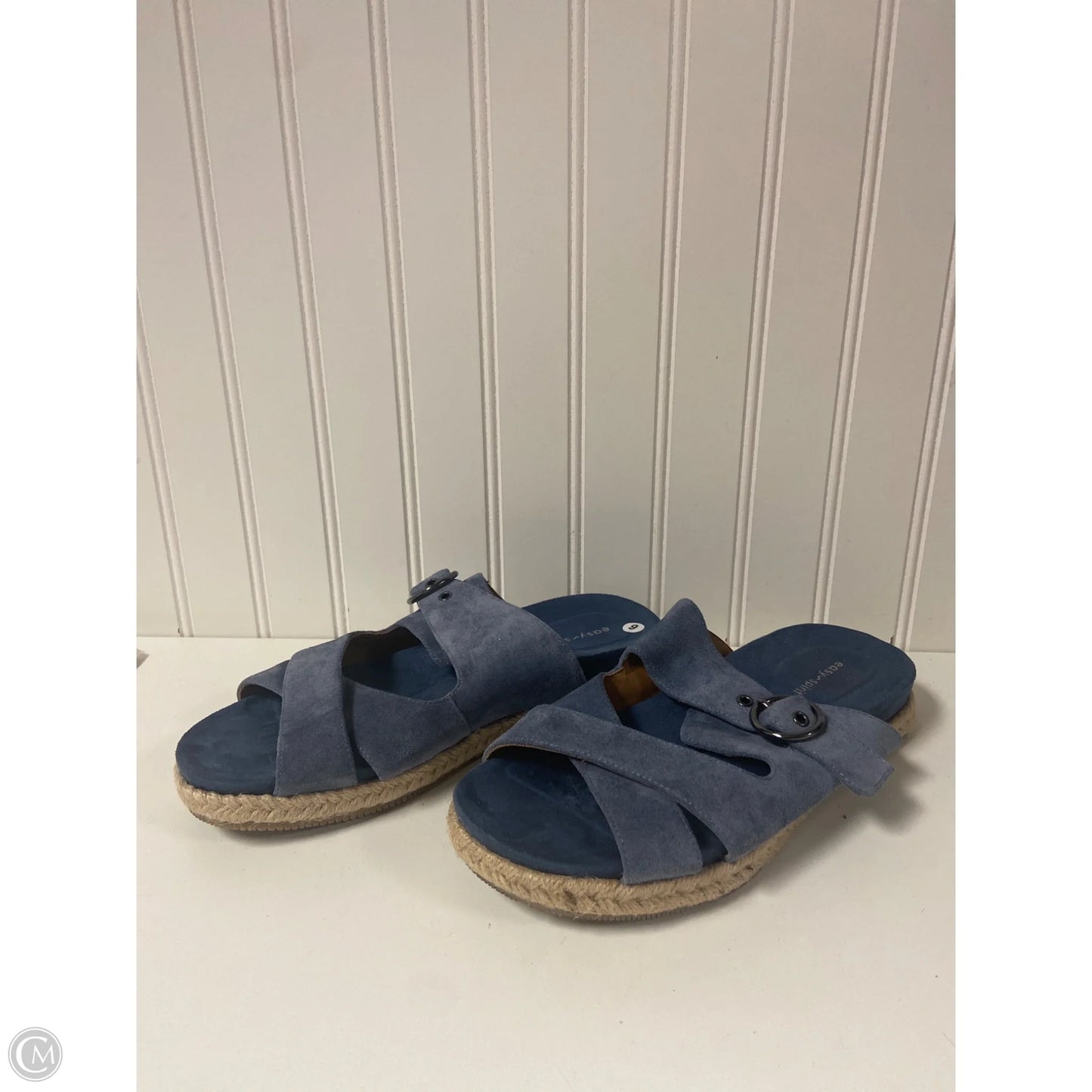Sandals Flats By Easy Spirit In Blue, Size: 9