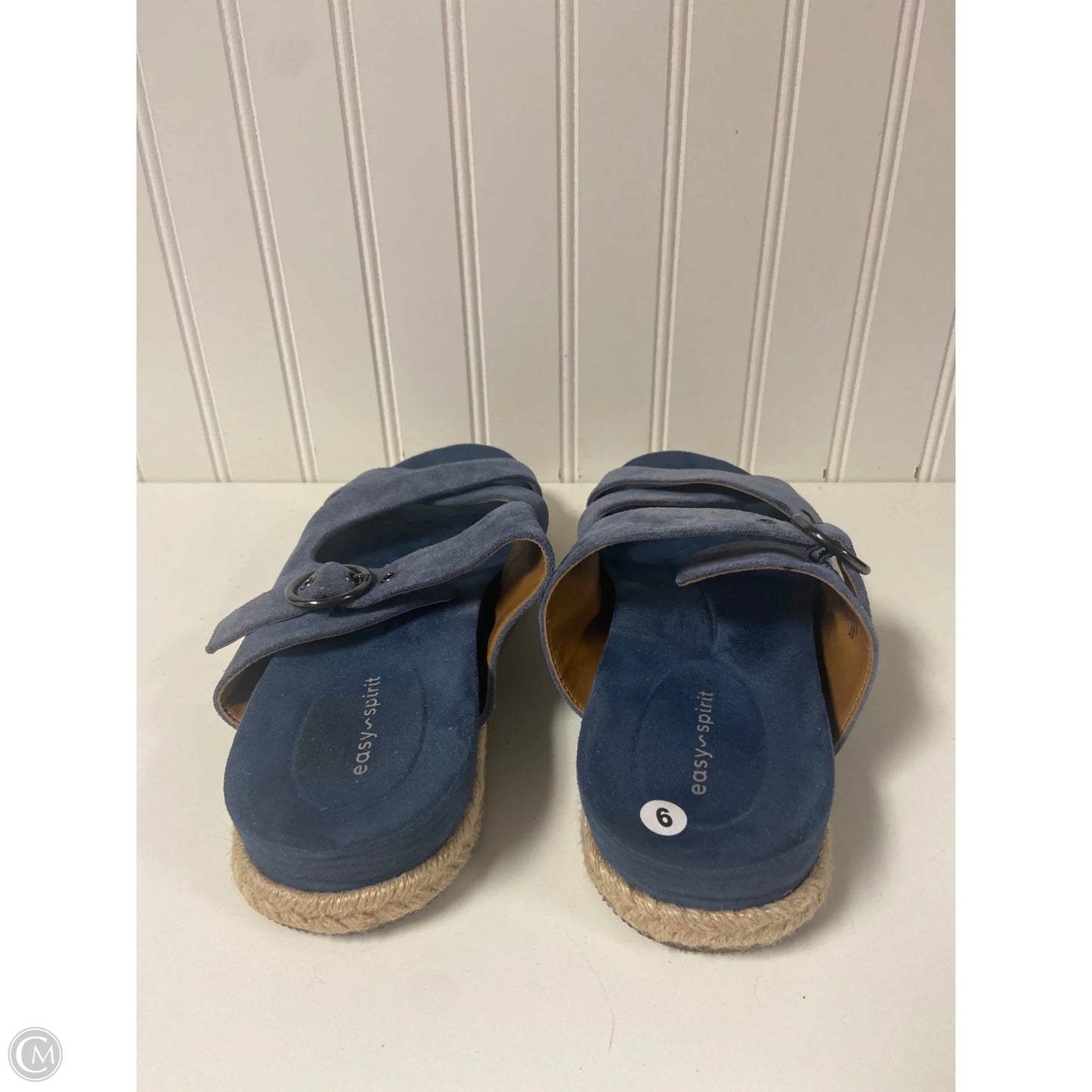Sandals Flats By Easy Spirit In Blue, Size: 9