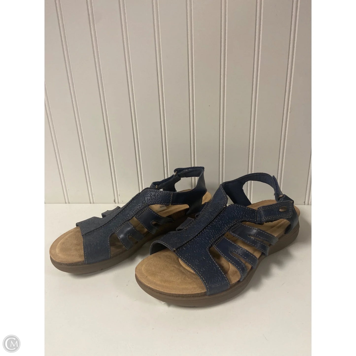 Sandals Flats By Clarks In Navy, Size: 9