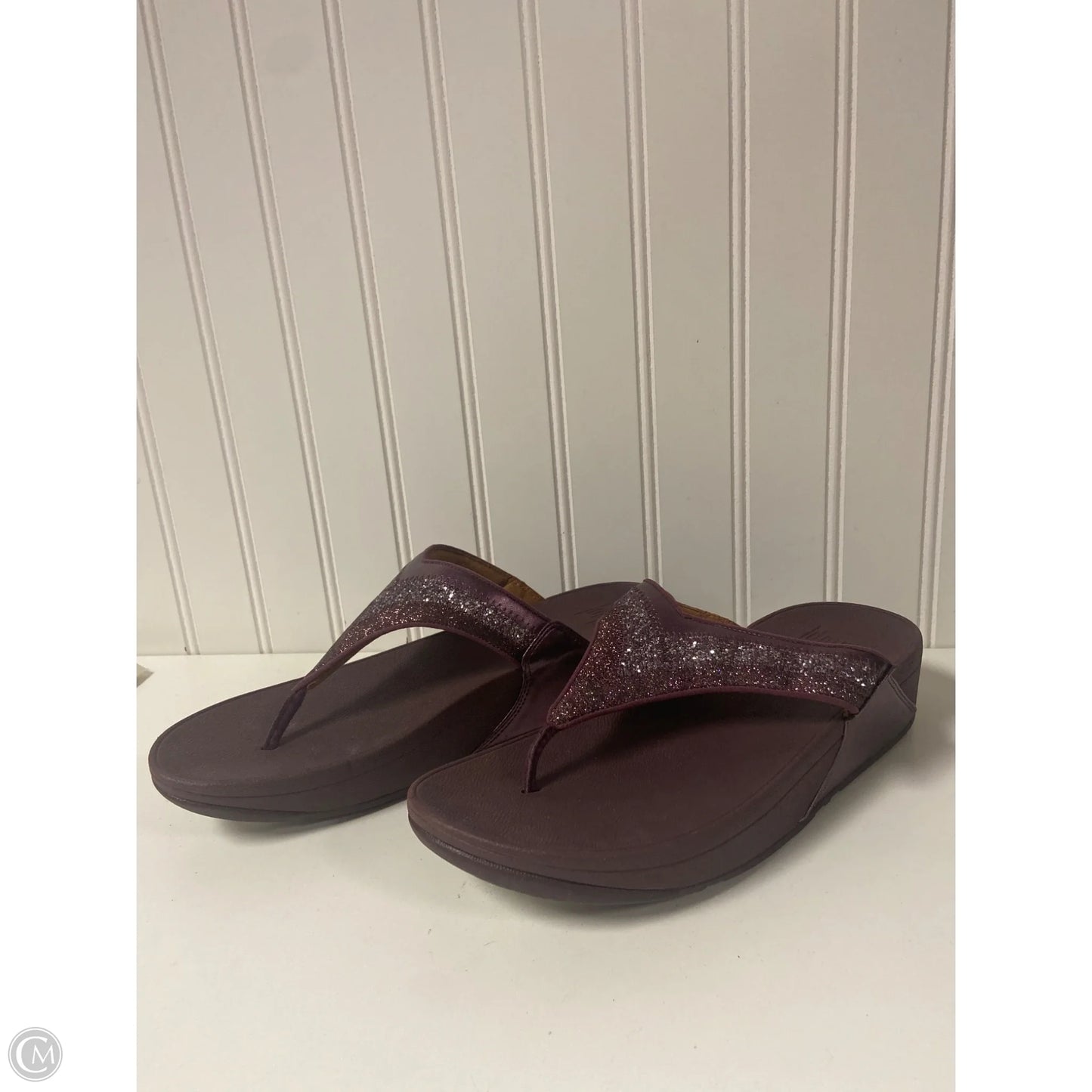 Sandals Flip Flops By Fitflop In Purple, Size: 9