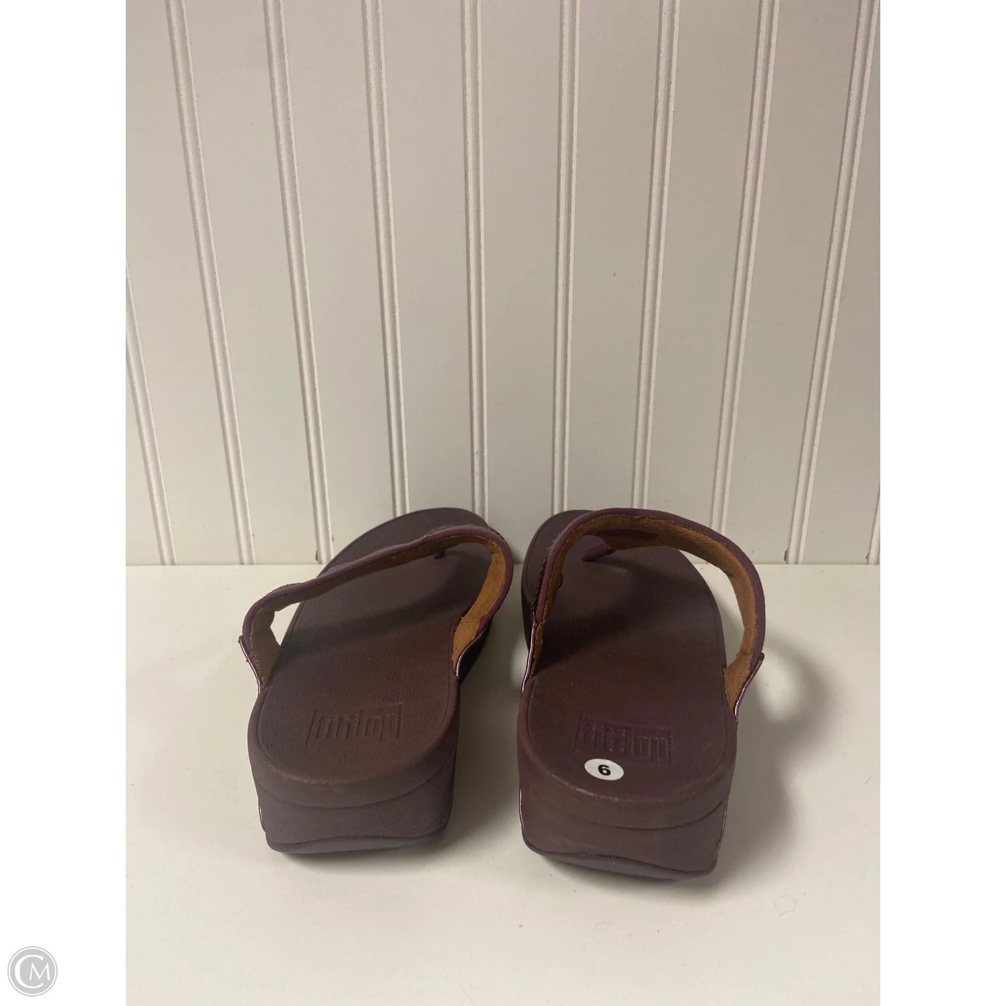 Sandals Flip Flops By Fitflop In Purple, Size: 9