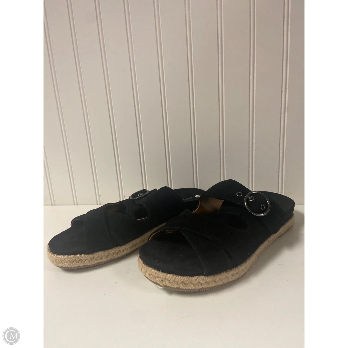 Sandals Flats By Easy Spirit In Black, Size: 9
