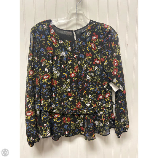 Top Long Sleeve By Madewell In Black, Size: Xs