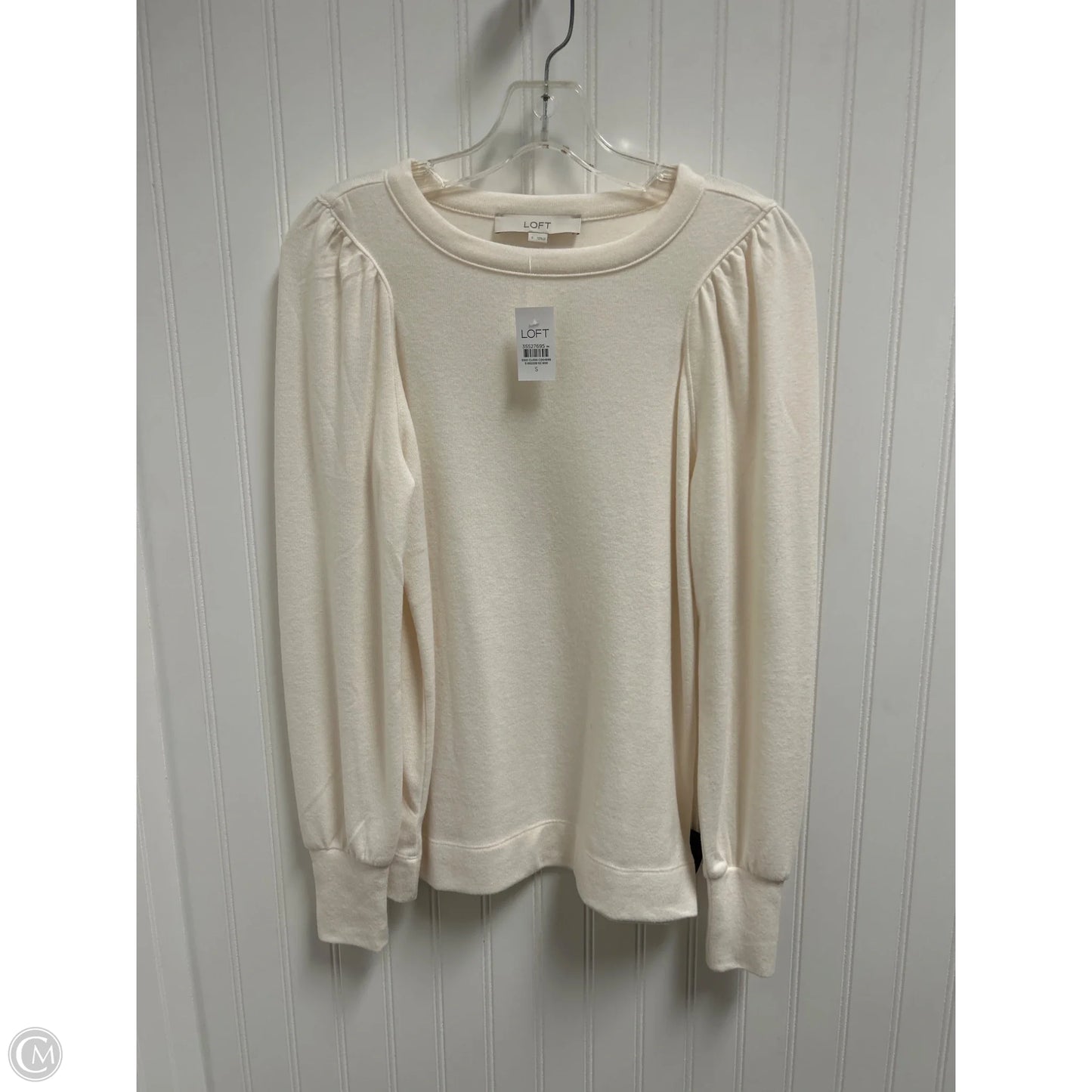 Sweater By Loft In Cream, Size: S