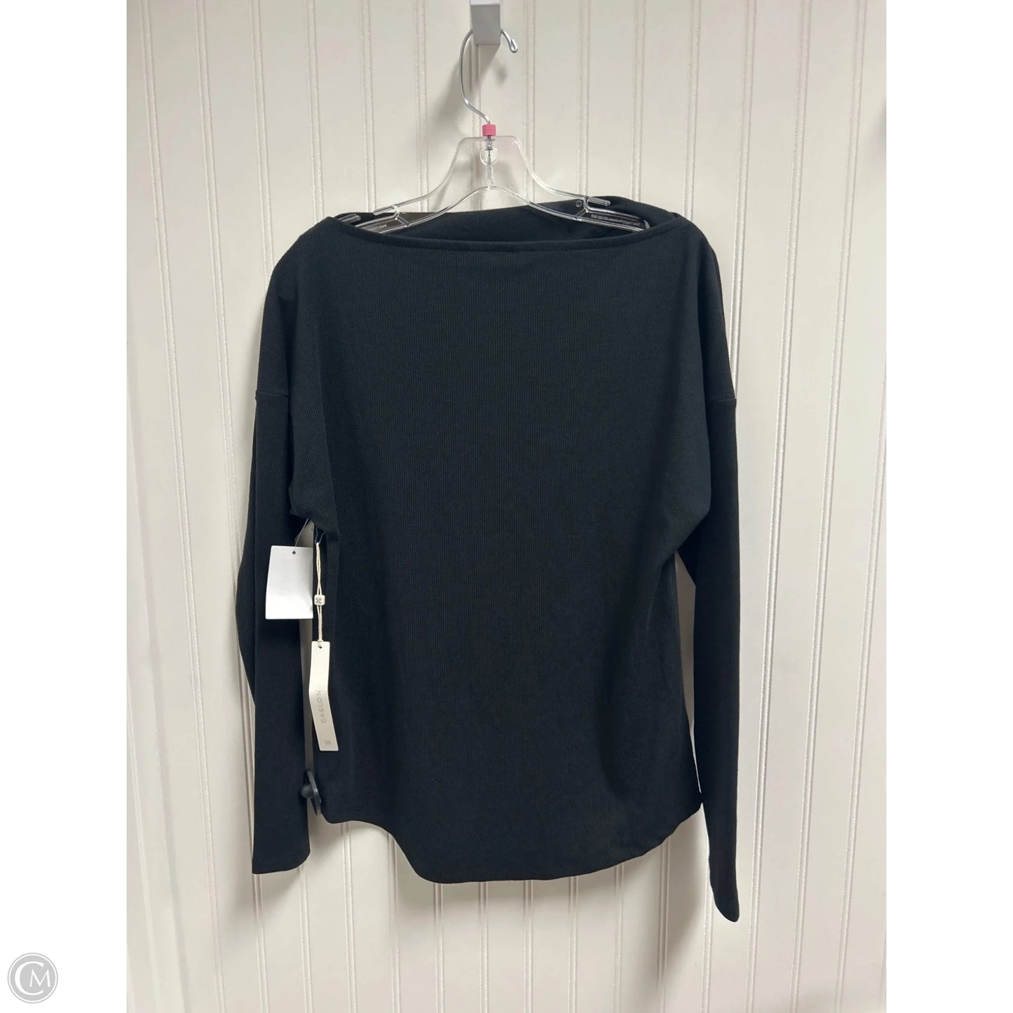 Top Long Sleeve By Caslon In Black, Size: M