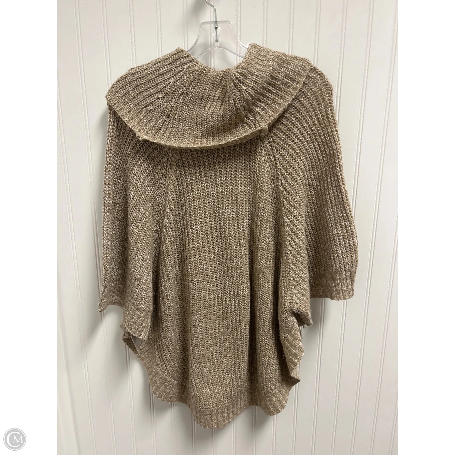 Sweater Short Sleeve By Clothes Mentor In Tan, Size: S