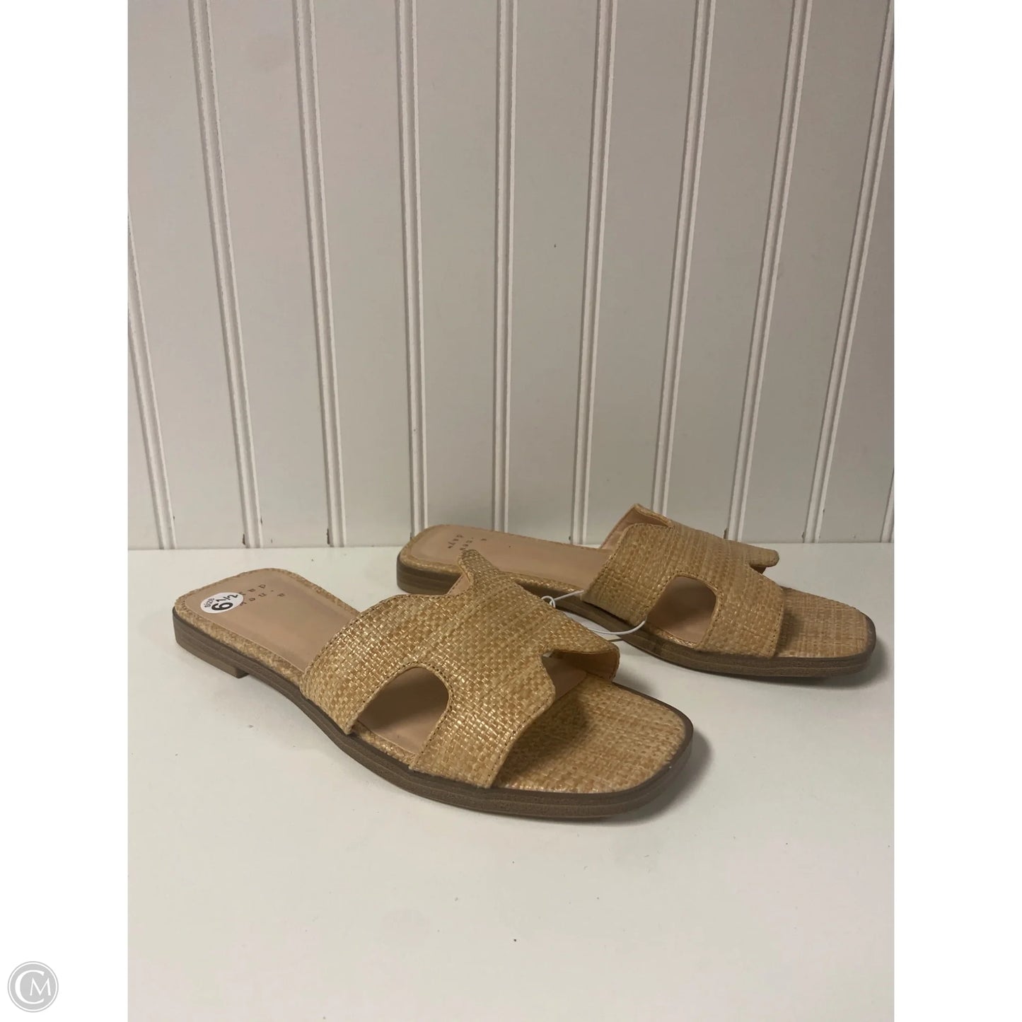 Sandals Flats By A New Day In Beige, Size: 6.5