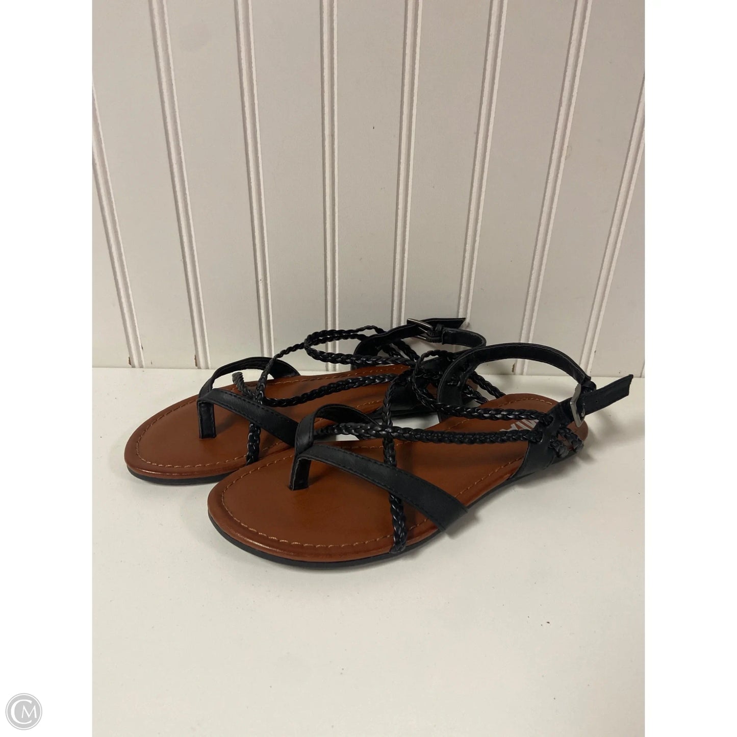 Sandals Flats By Mia In Black, Size: 7