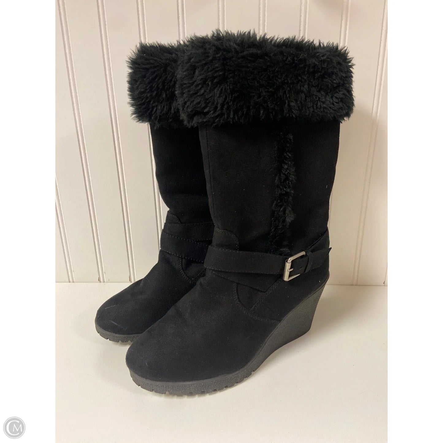 Boots Mid-calf Heels By American Eagle In Black, Size: 9