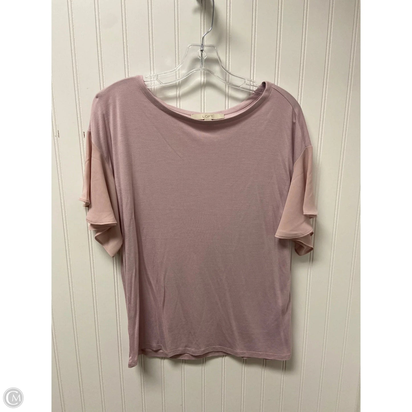 Top Short Sleeve By Loft In Purple, Size: Xs