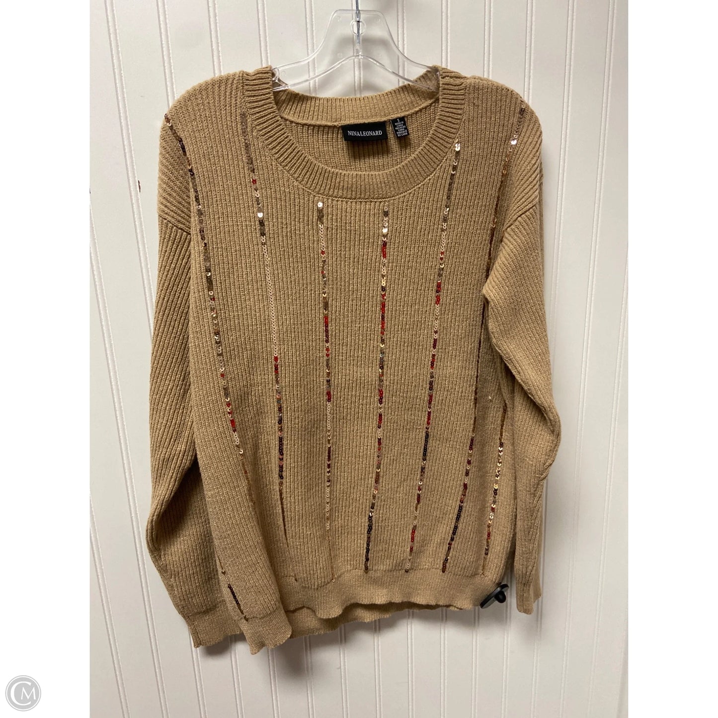 Sweater By Nina Leonard In Brown, Size: S