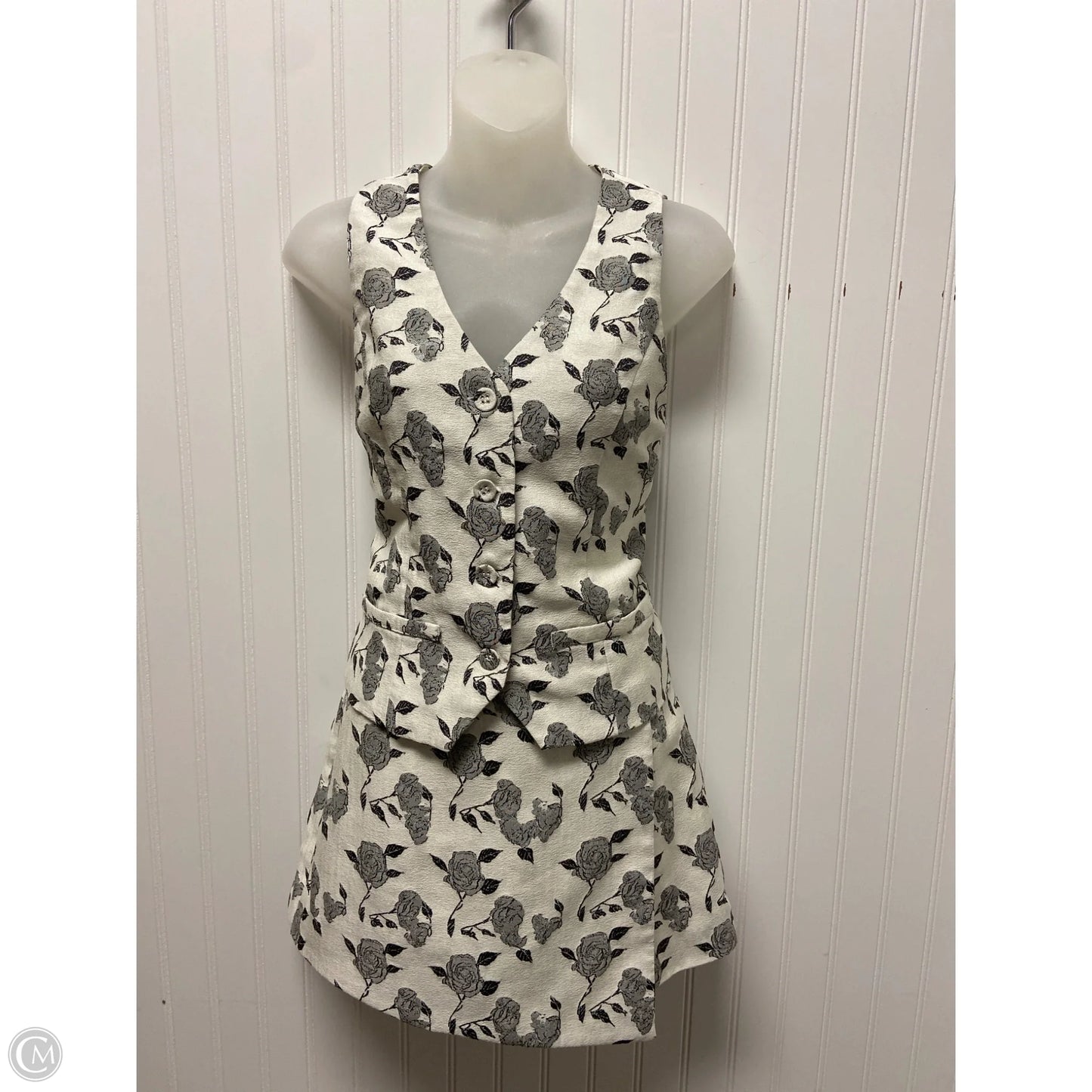 Skirt Set 2pc By Cmc In Ivory, Size: S