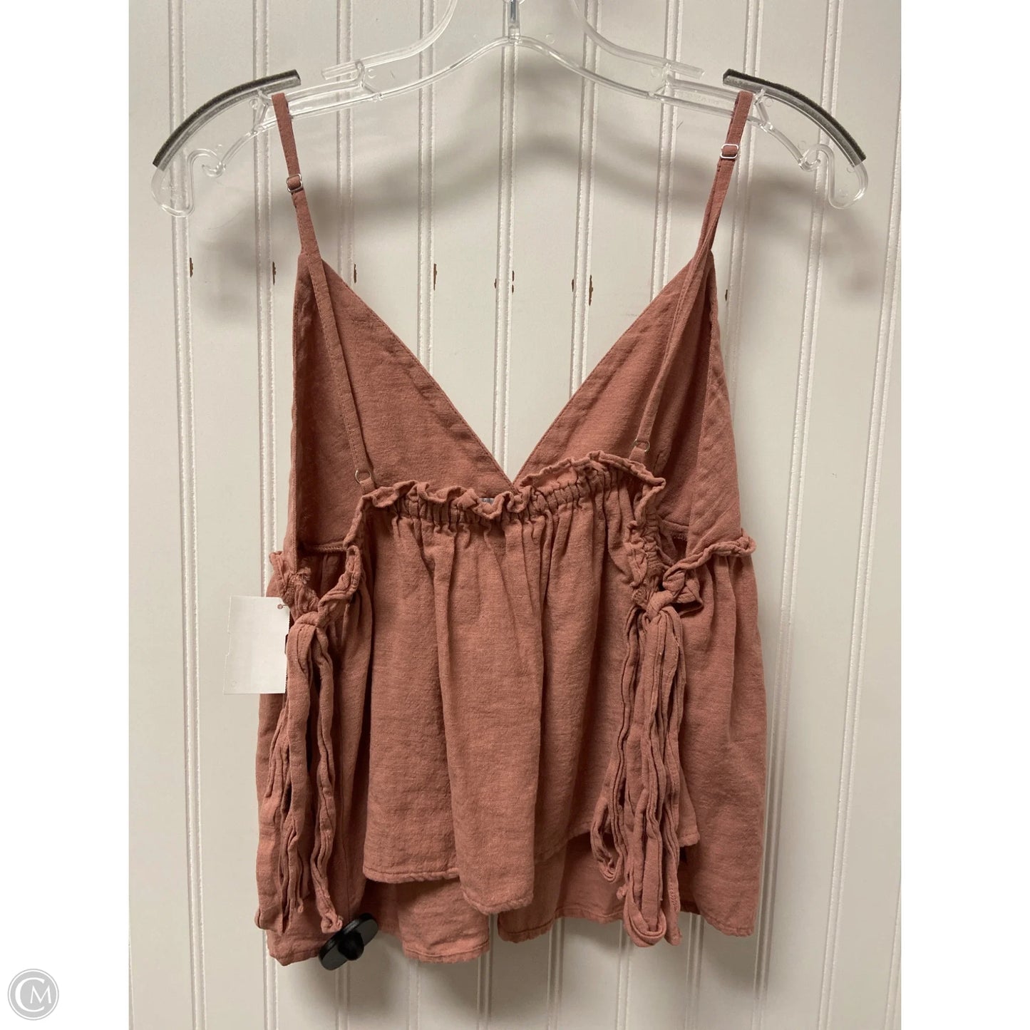 Top Sleeveless By Zara In Peach, Size: M