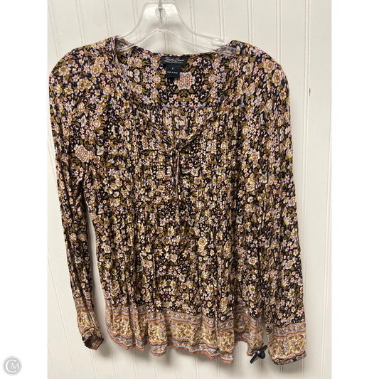 Top Long Sleeve By Lucky Brand In Navy, Size: S