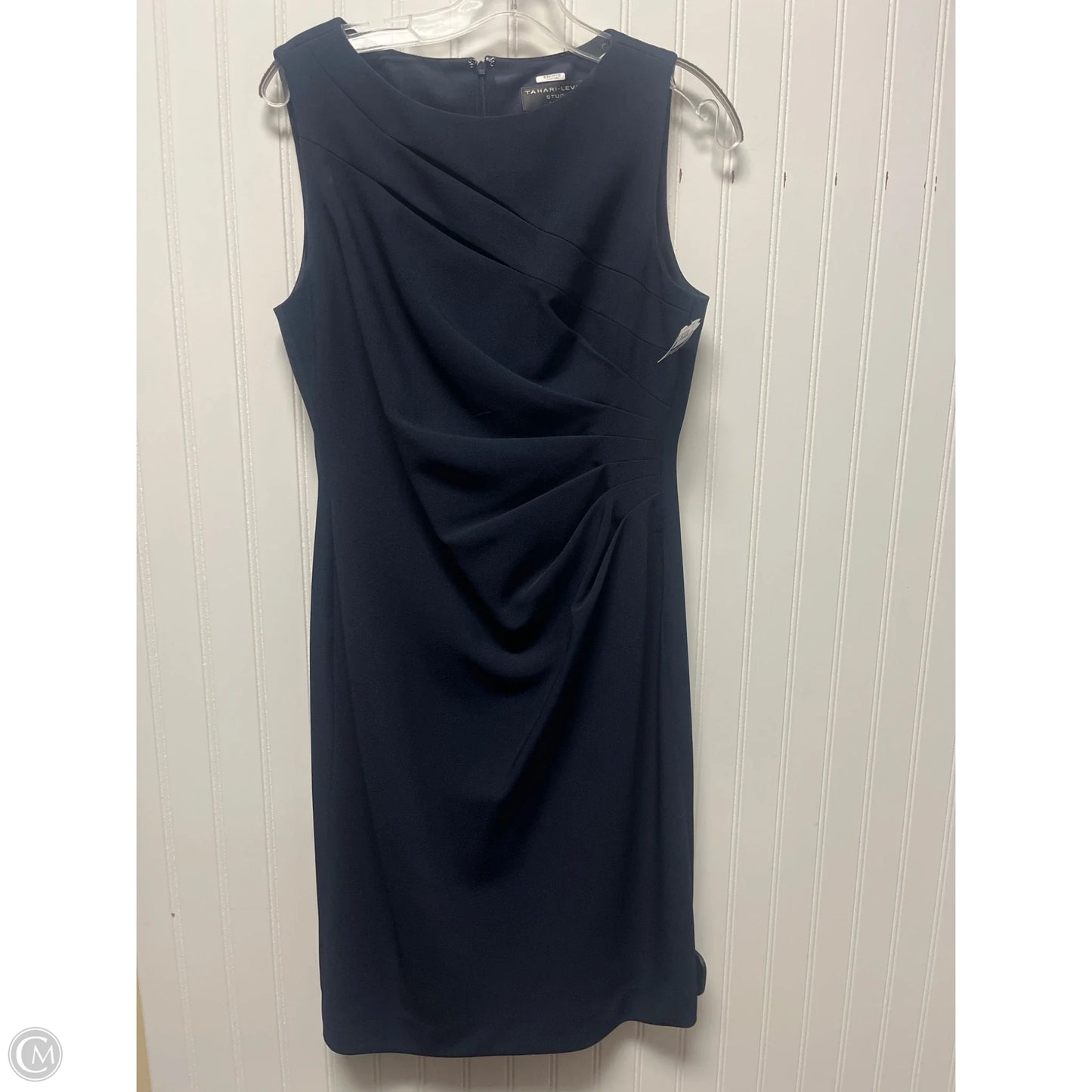 Dress Work By Tahari In Navy, Size: Mp