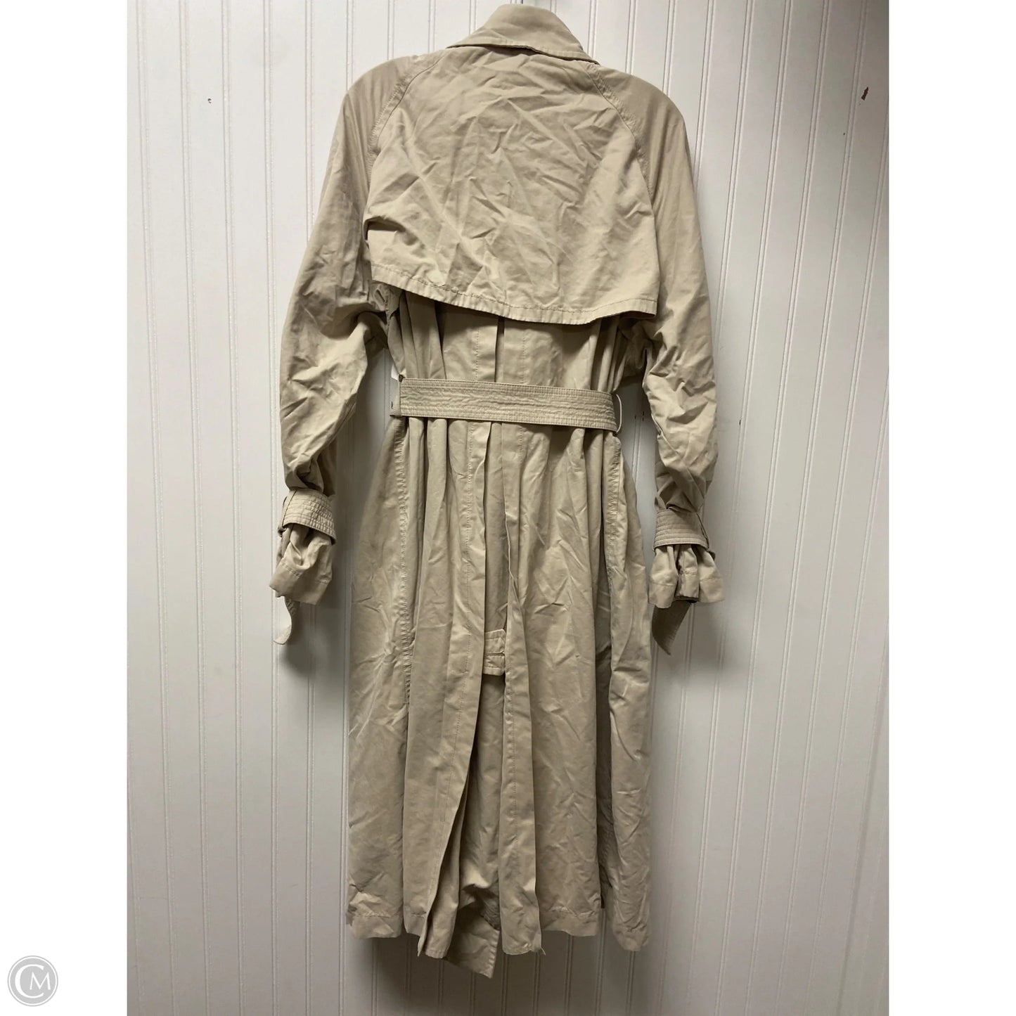 Coat Trench Coat By Zara In Beige, Size: L