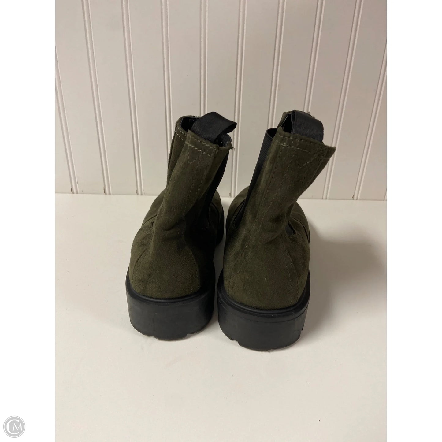 Boots Ankle Flats By Nine West In Green, Size: 8.5