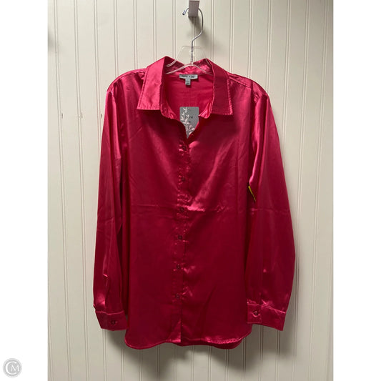 Top Long Sleeve By Clothes Mentor In Pink, Size: L