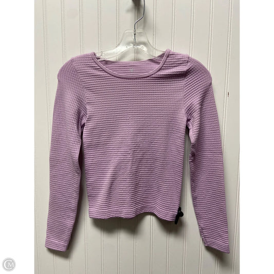 Top Long Sleeve Basic By Aura In Purple, Size: M