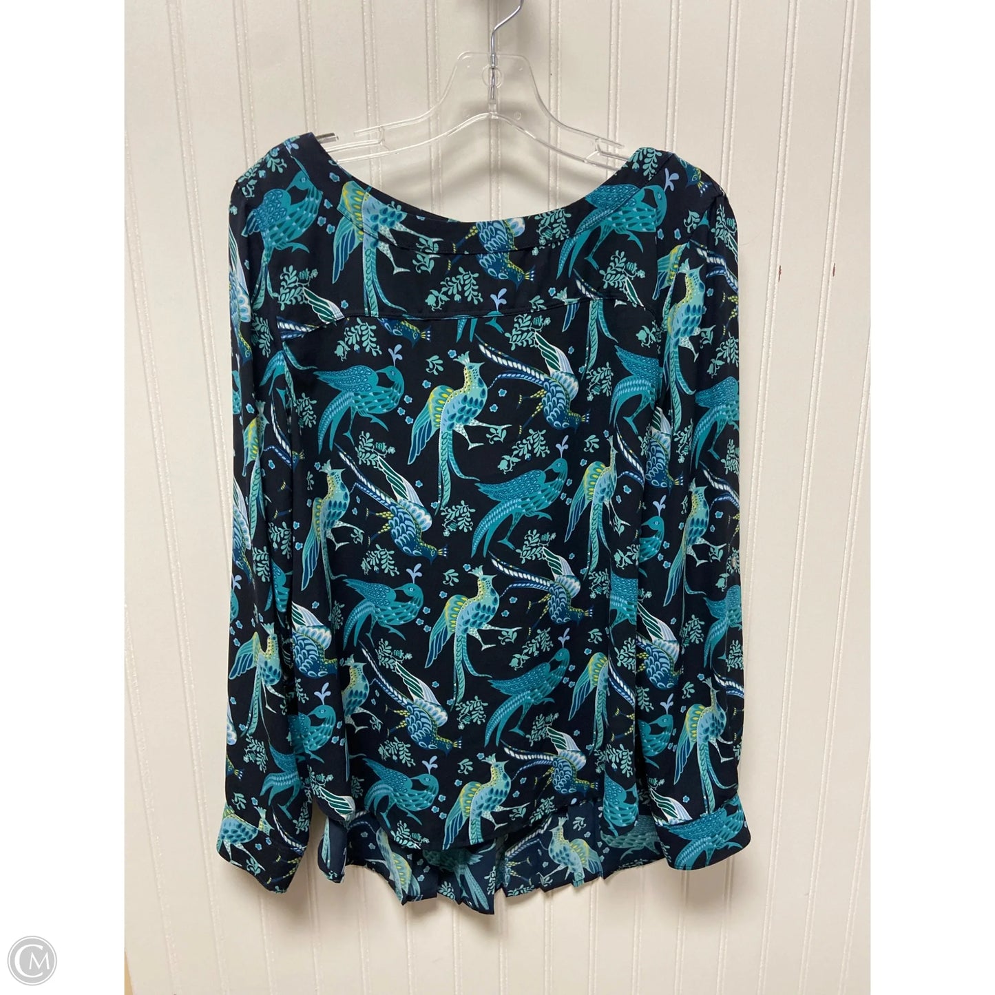 Top Long Sleeve By Loft In Navy, Size: M