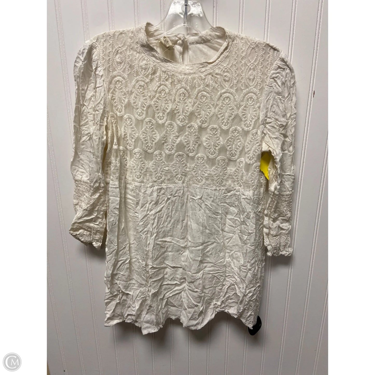 Top Long Sleeve By One September In White, Size: S
