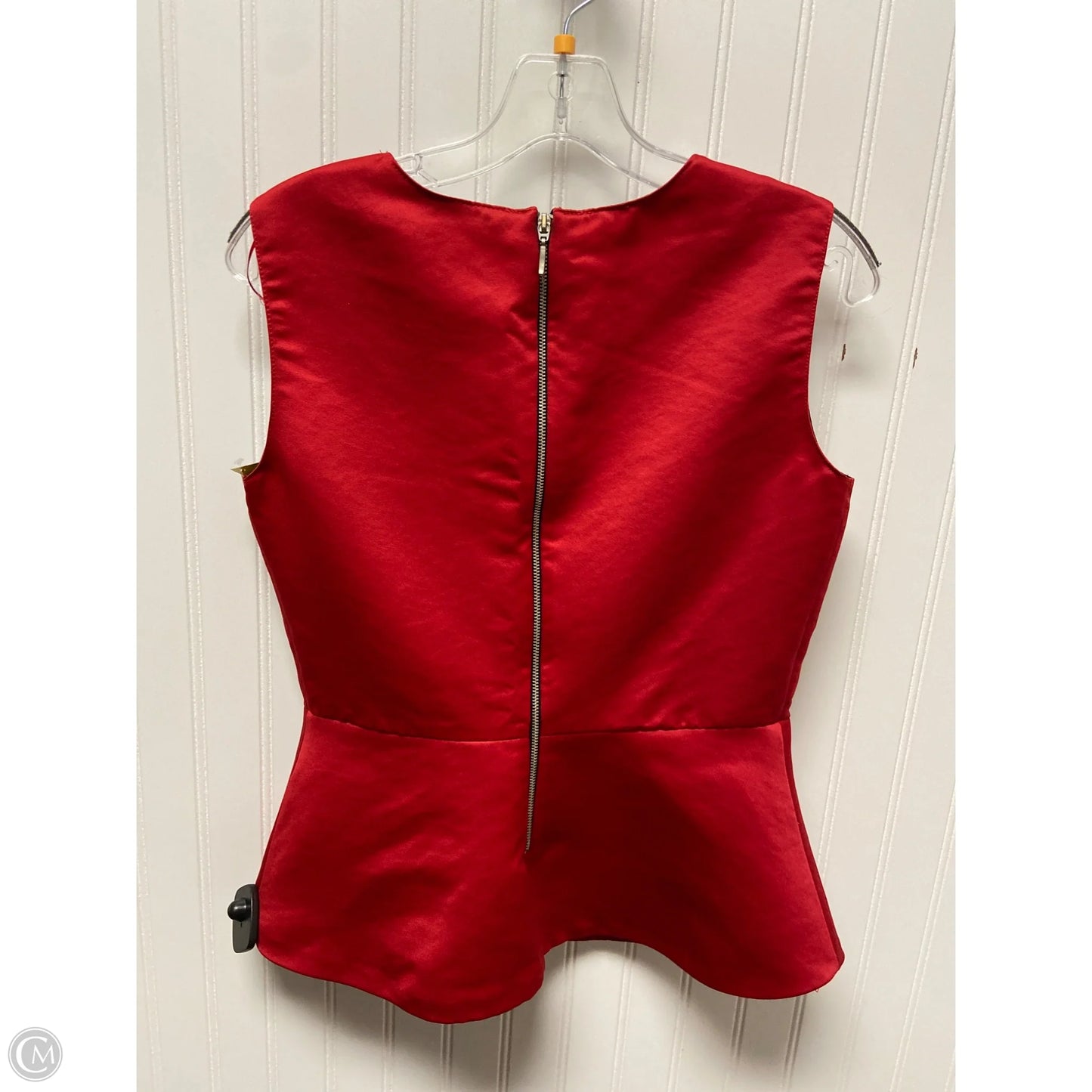 Top Sleeveless By Zara In Red, Size: M