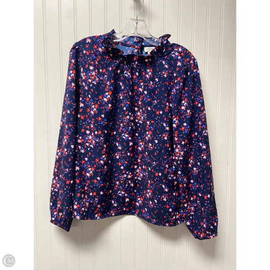 Top Long Sleeve By J. Crew In Navy, Size: M